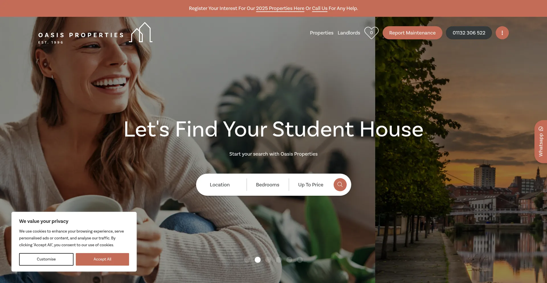 Oasisproperties.co.uk Screenshot
