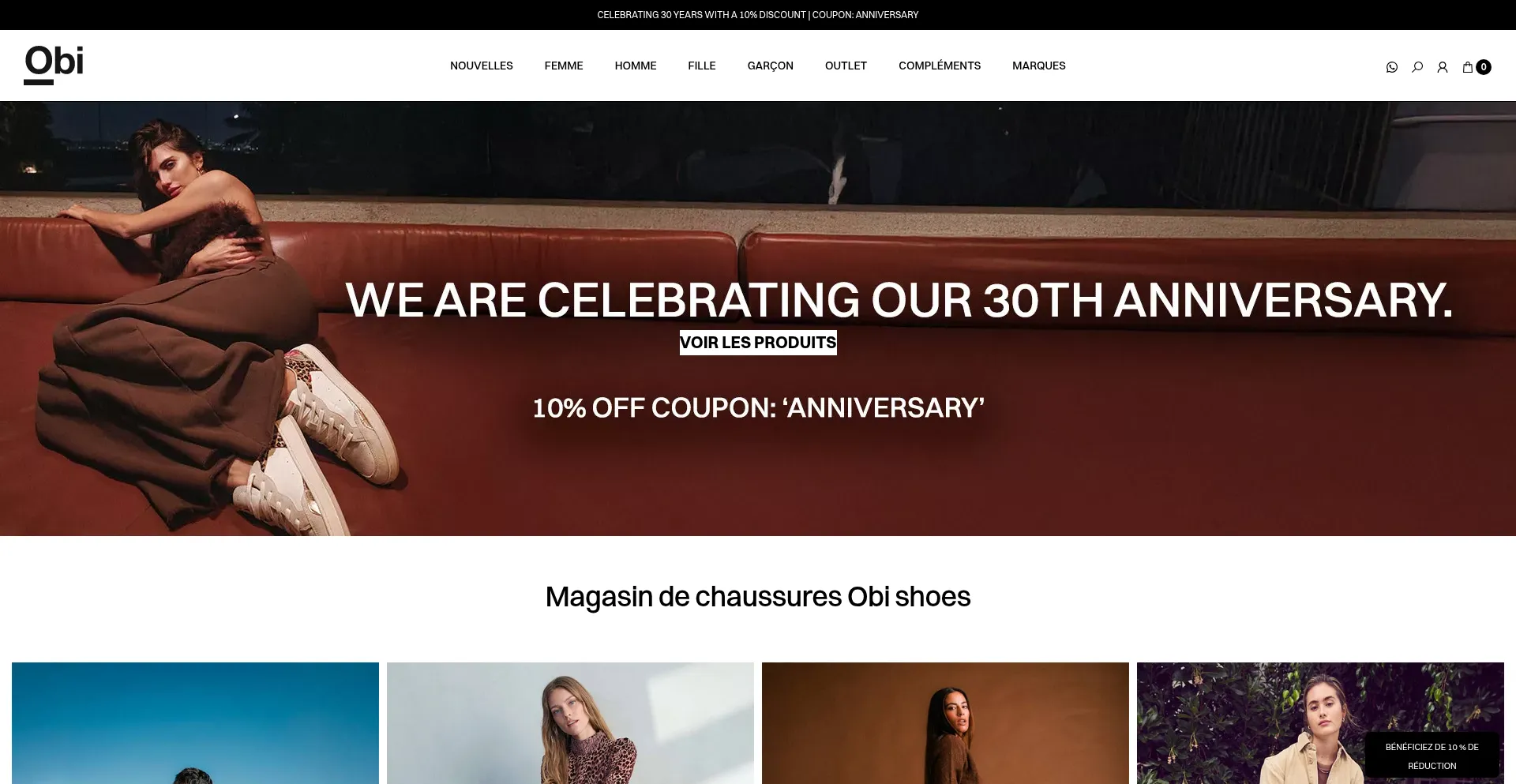 Obishoes.fr Screenshot