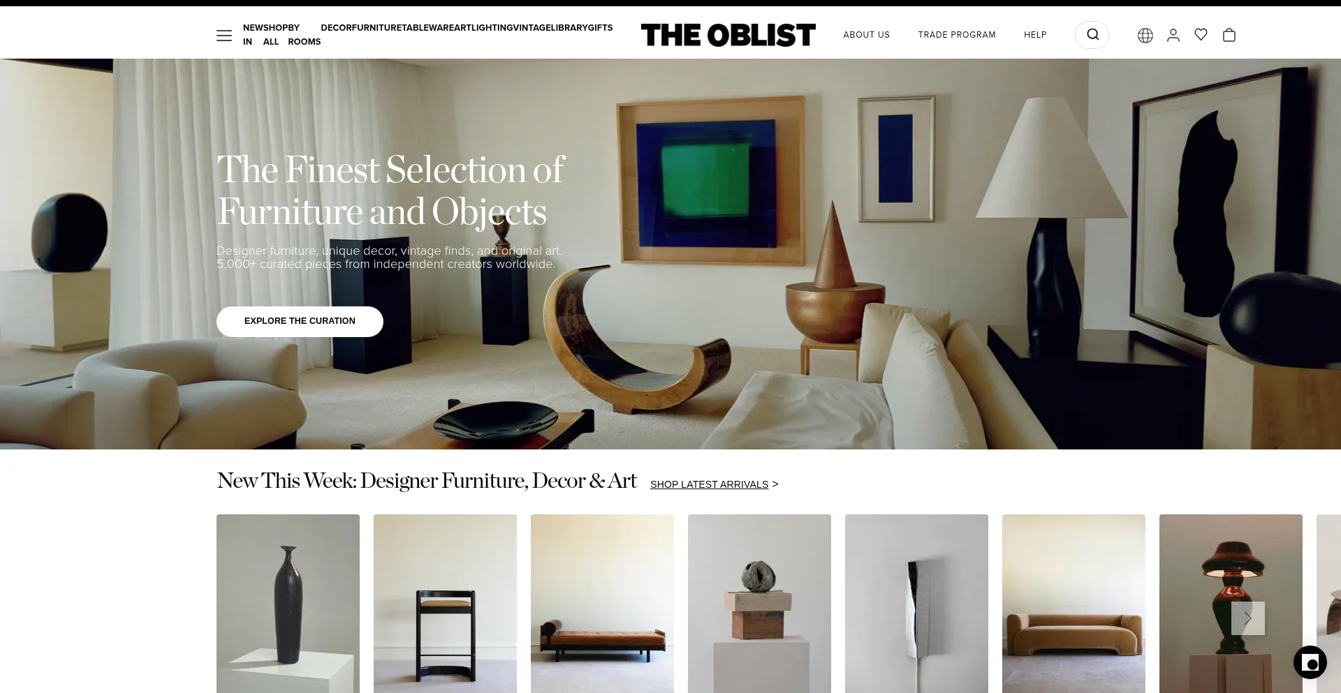 Oblist.com Screenshot