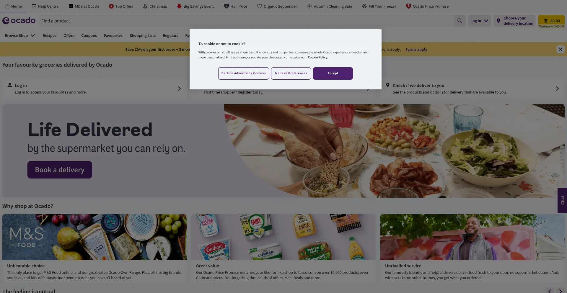 Ocado.com Screenshot