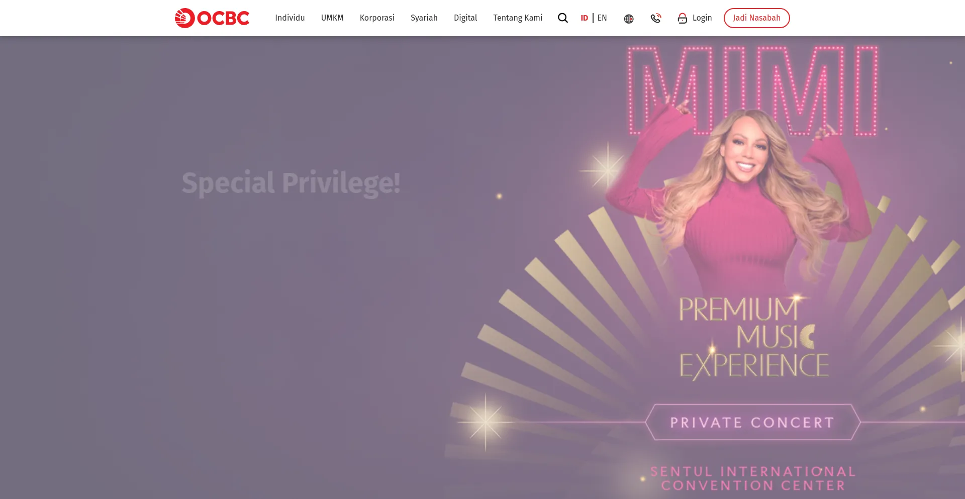 Website screenshot of Ocbc.id