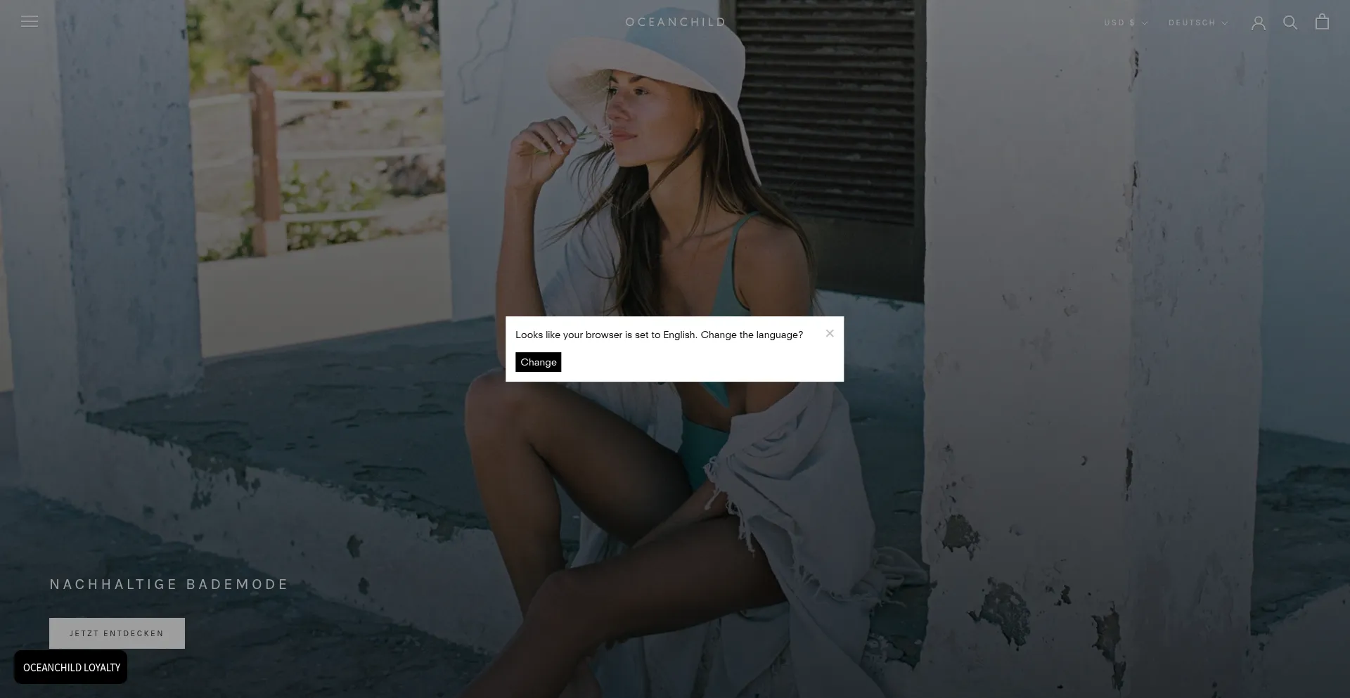 Website screenshot of Oceanchildswim.com
