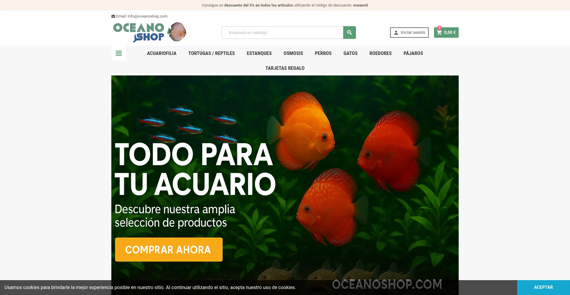 Oceanoshop.com Screenshot