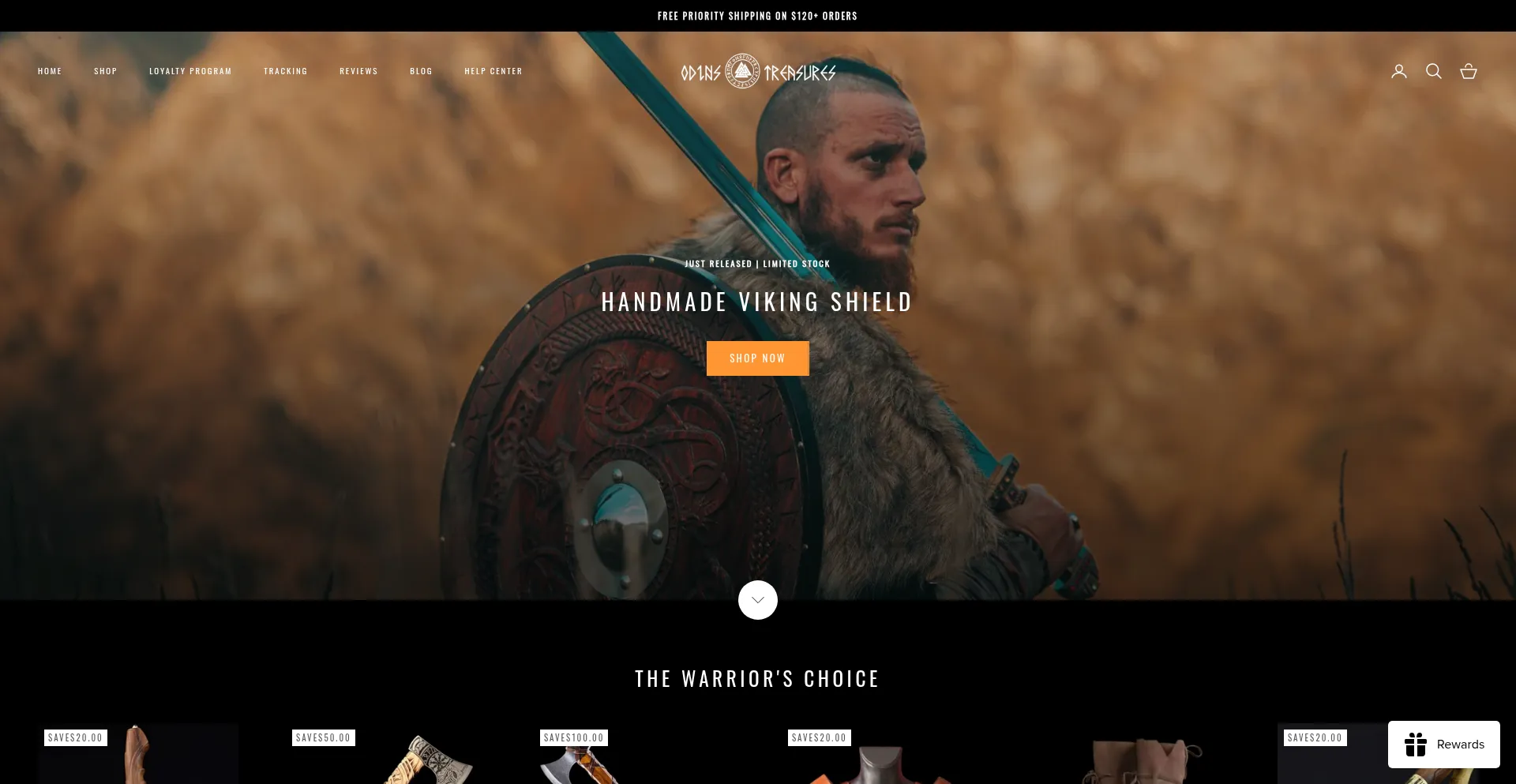 Odinstreasures.com Screenshot