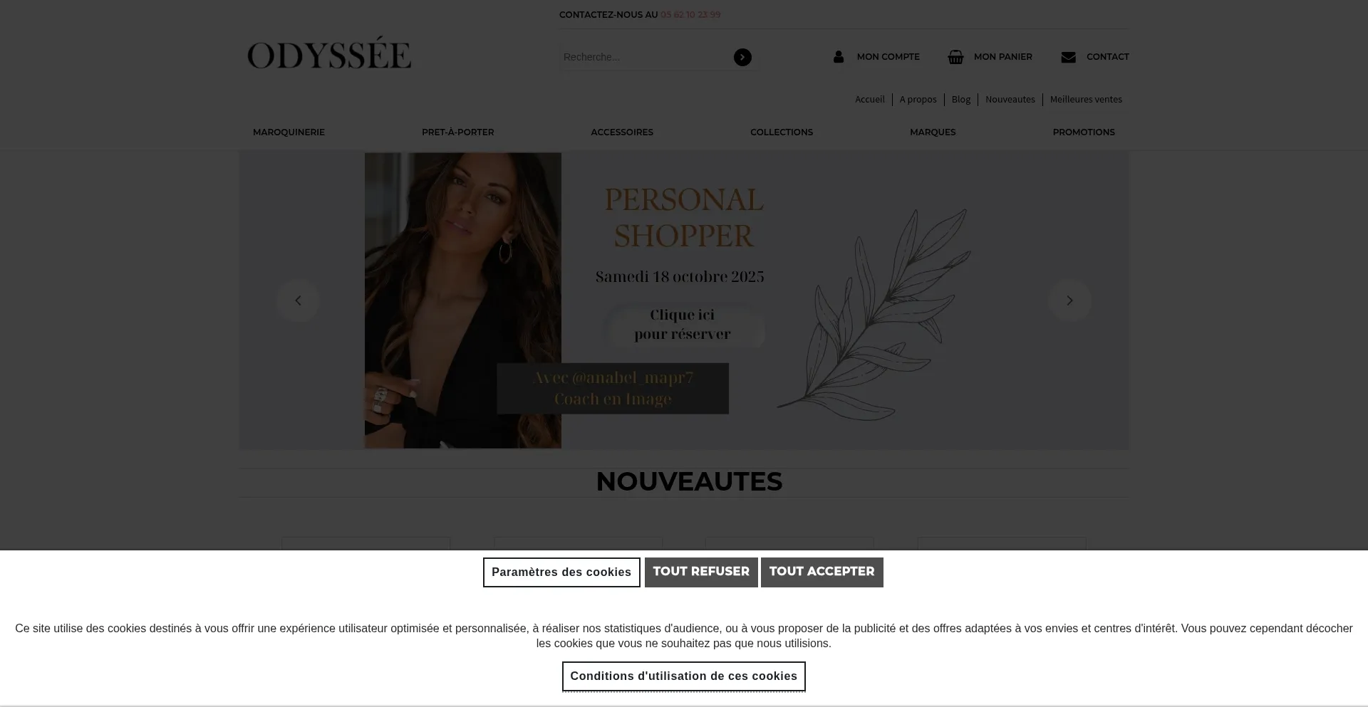 Odyssee-maroquinerie.fr Screenshot