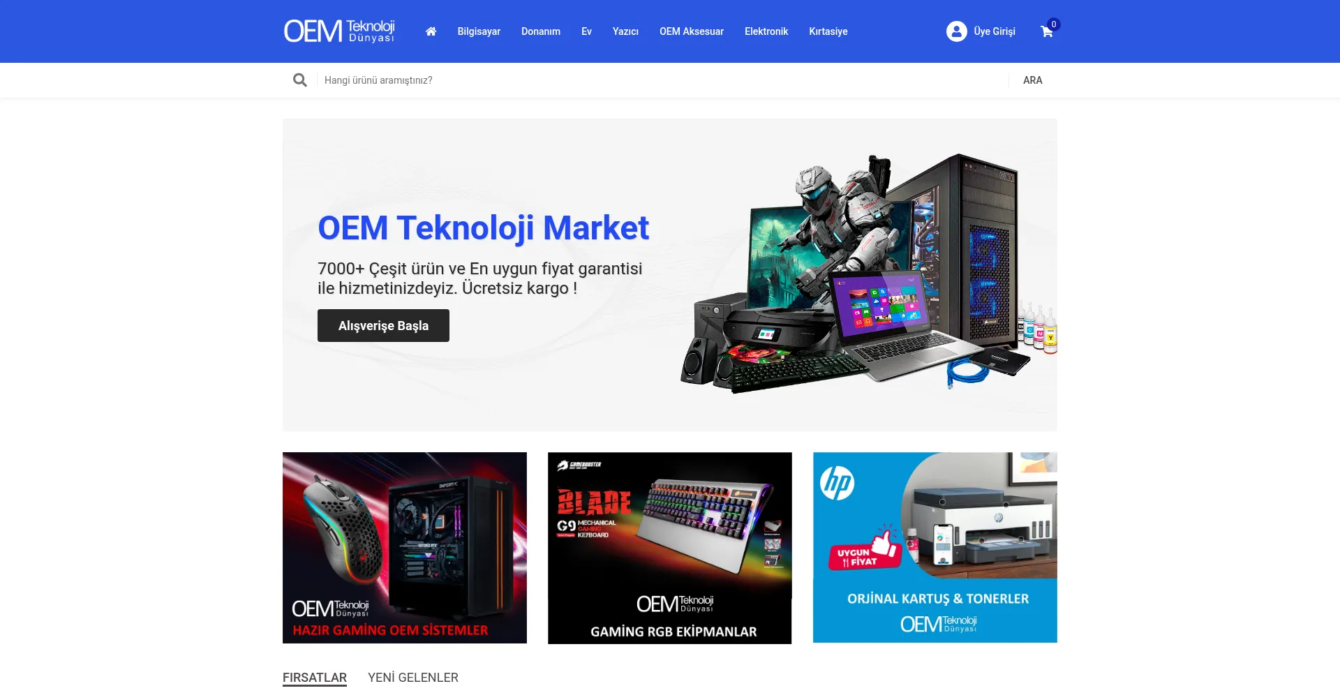Website screenshot of Oemdunyasi.com.tr