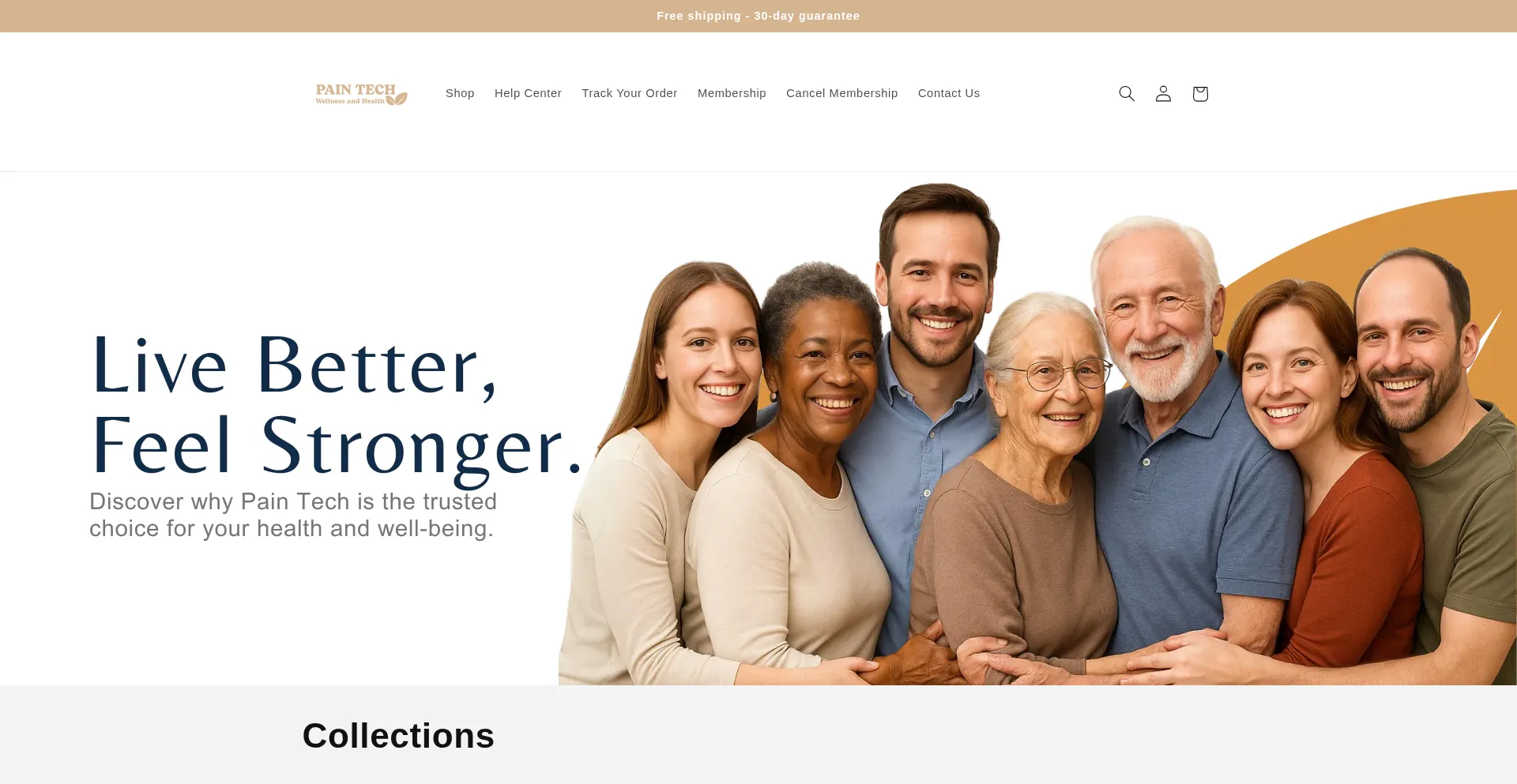 Website screenshot of Offers.paintechhealth.com