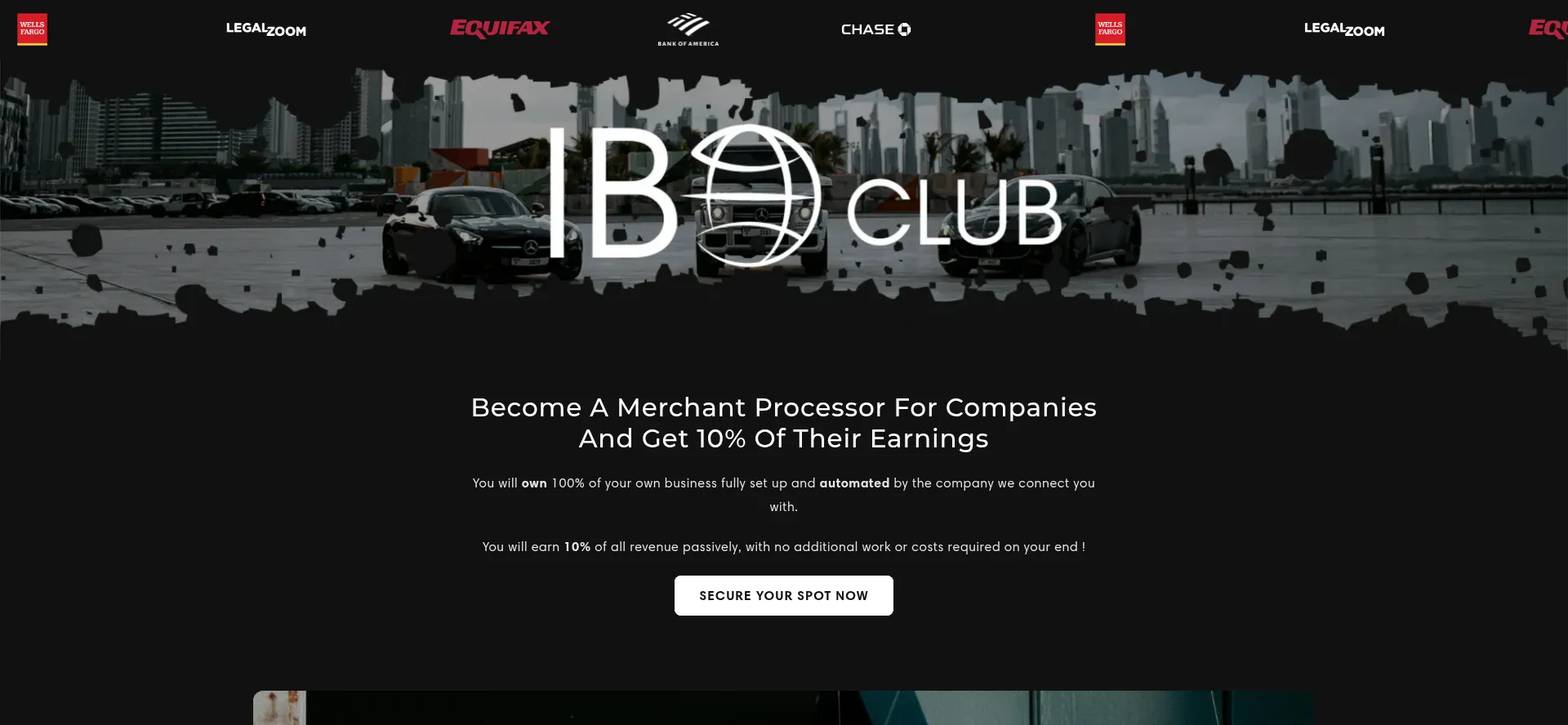 Website screenshot of Officialiboclub.org