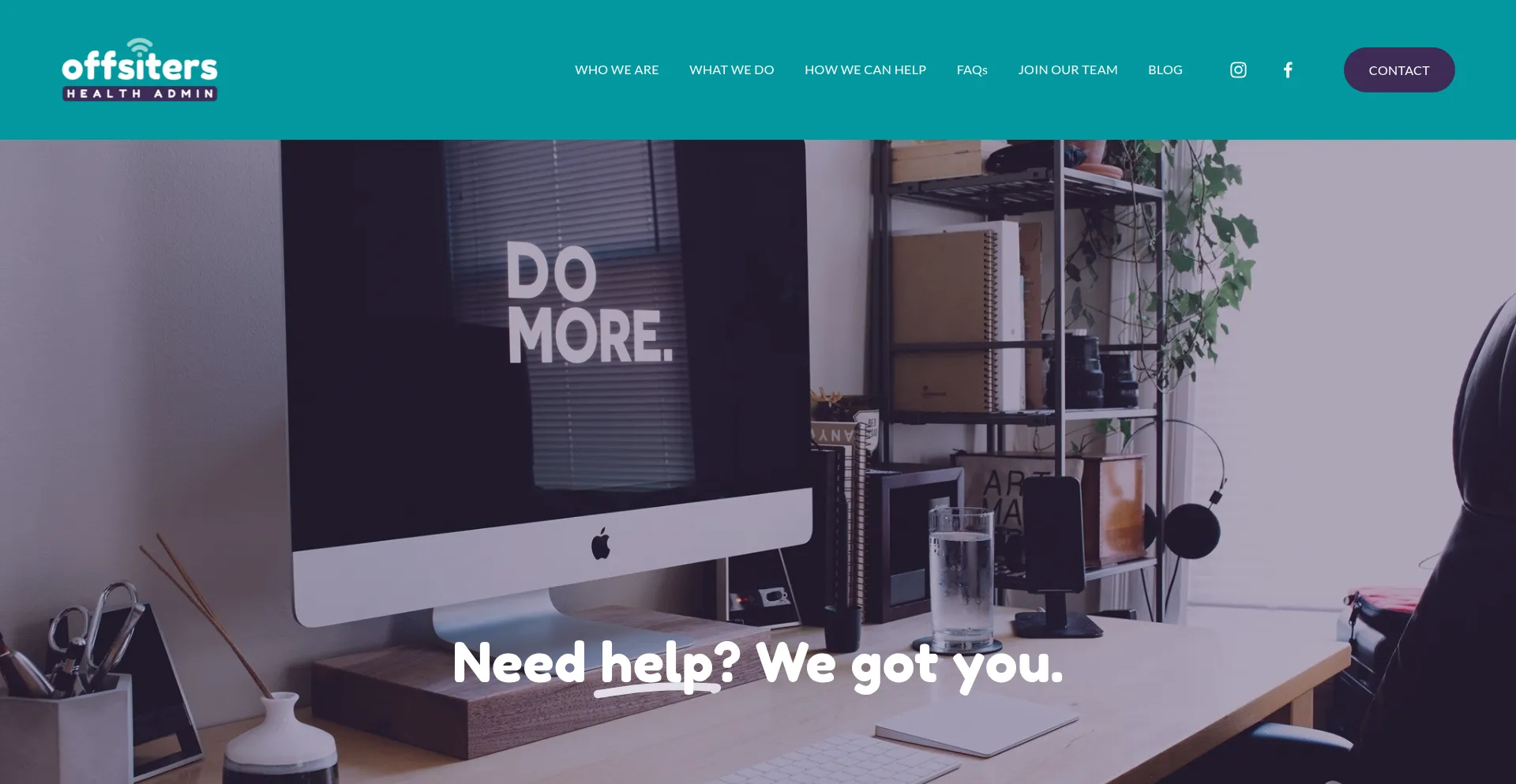 Website screenshot of Offsiters.com.au