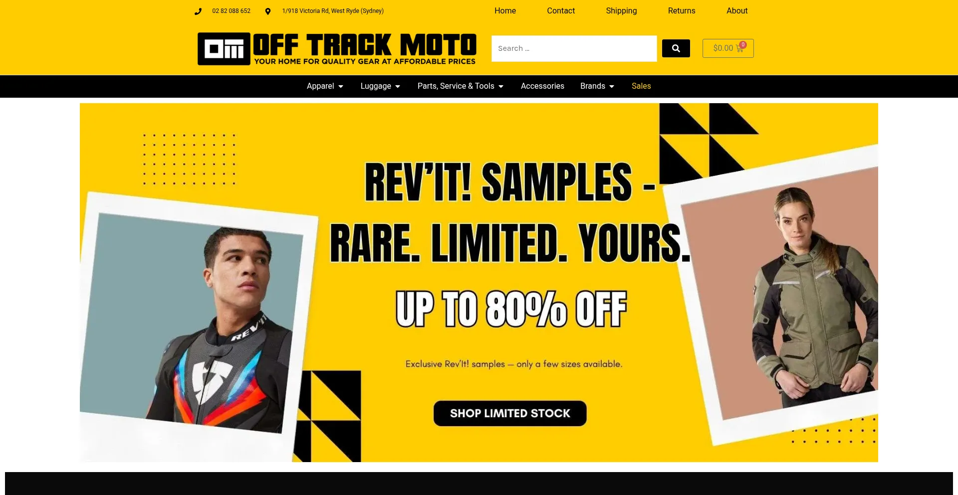 Offtrackmoto.com.au Screenshot