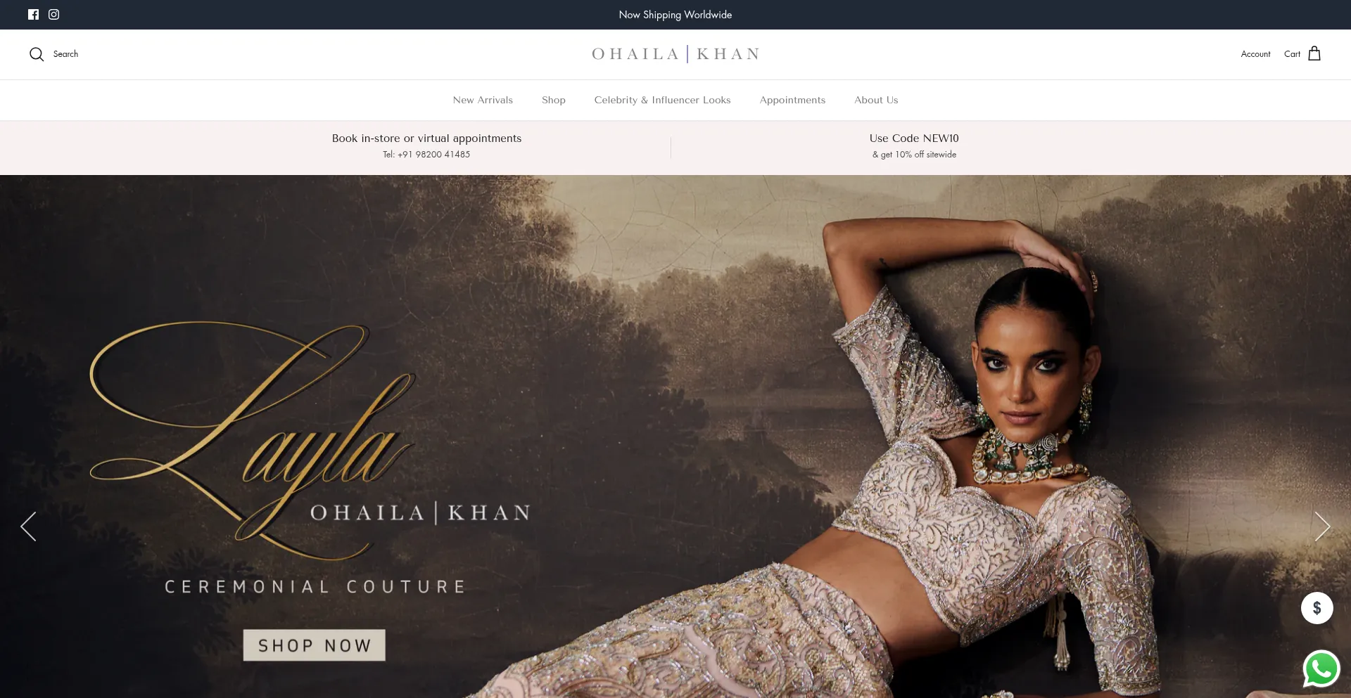 Website screenshot of Ohailakhan.com
