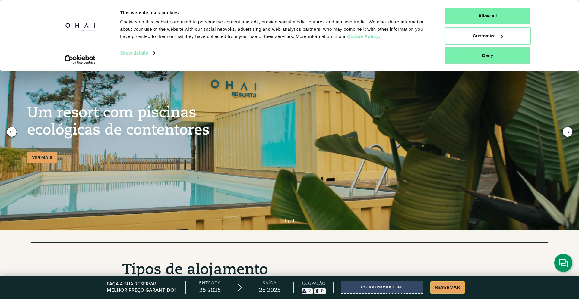 Ohairesorts.com Screenshot