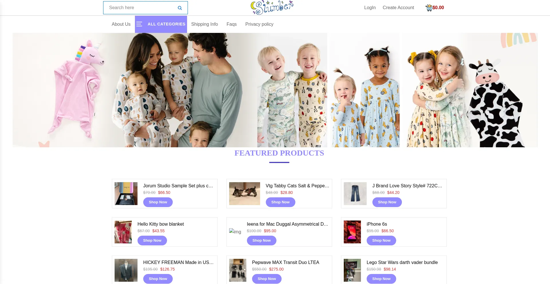Website screenshot of Ohfeed.cinemaweb.fashion
