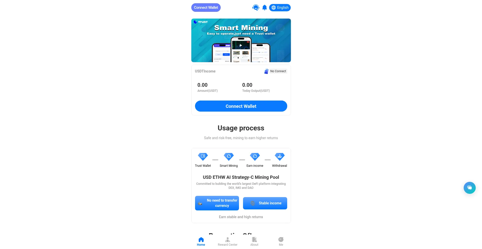 Website screenshot of Okbmining.com
