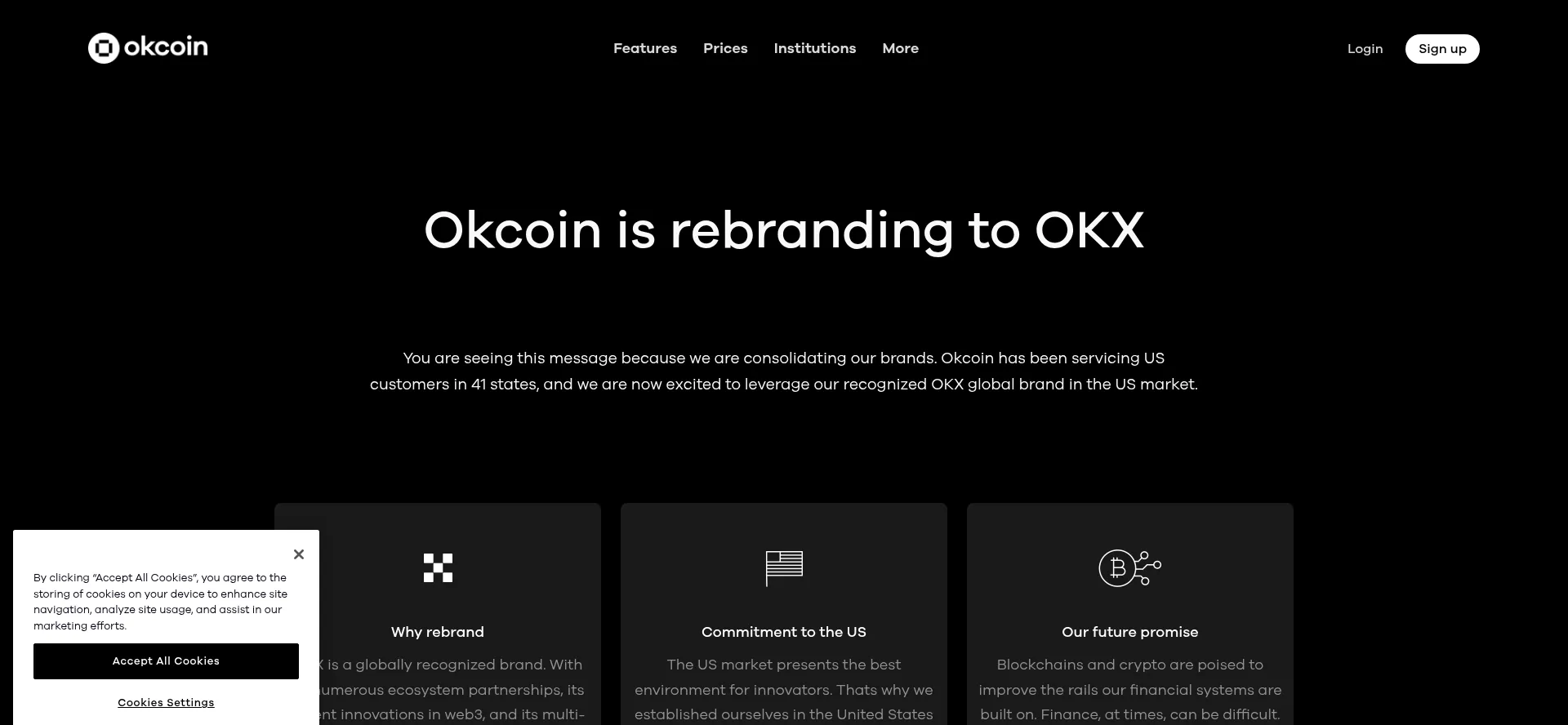 Okcoin.com Screenshot