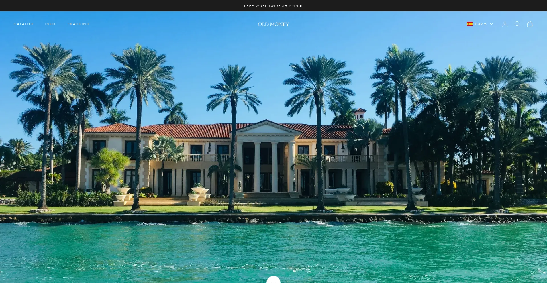 Website screenshot of Oldmoneylimited.com