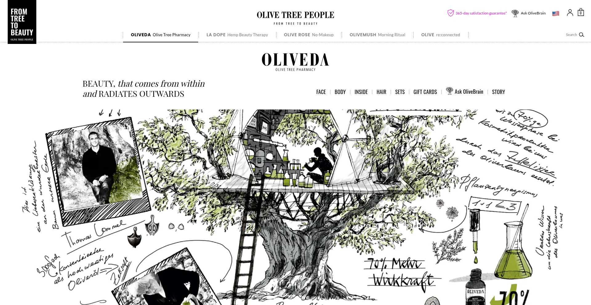 Oliveda.com Screenshot