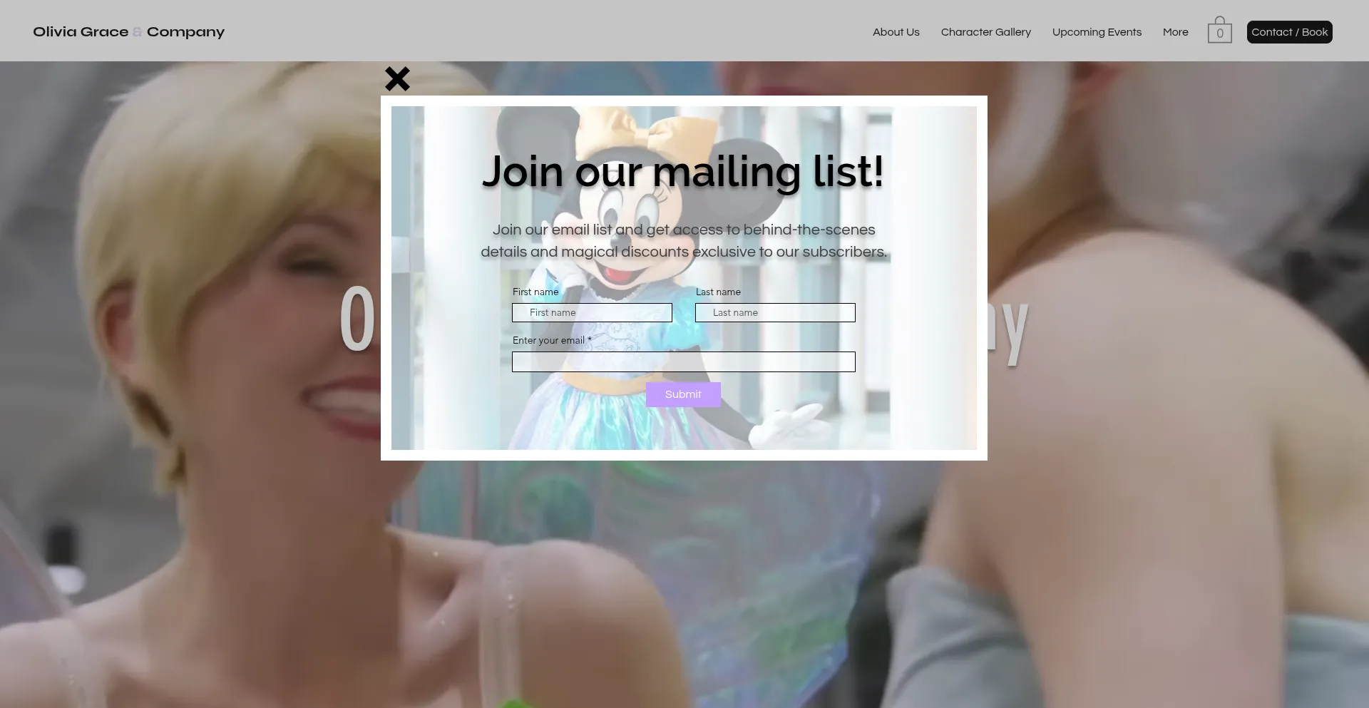 Oliviagraceandcompany.com Screenshot