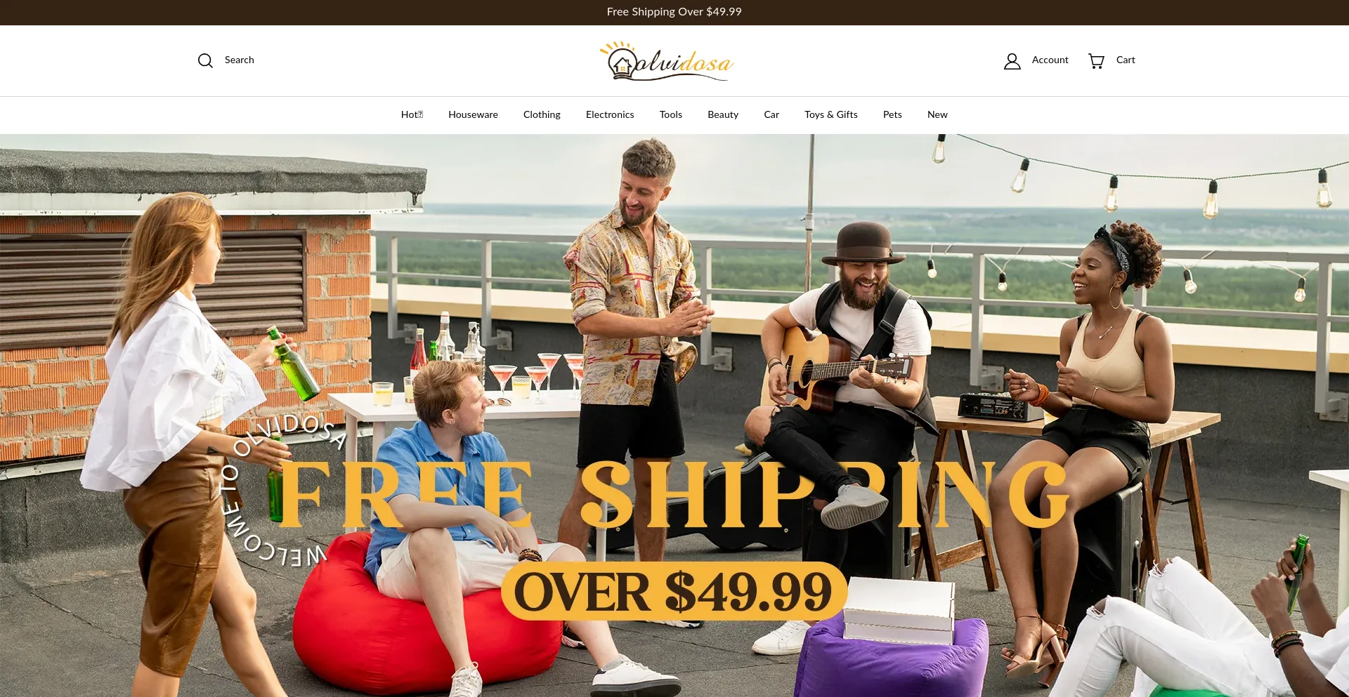 Website screenshot of Olvidosa.com