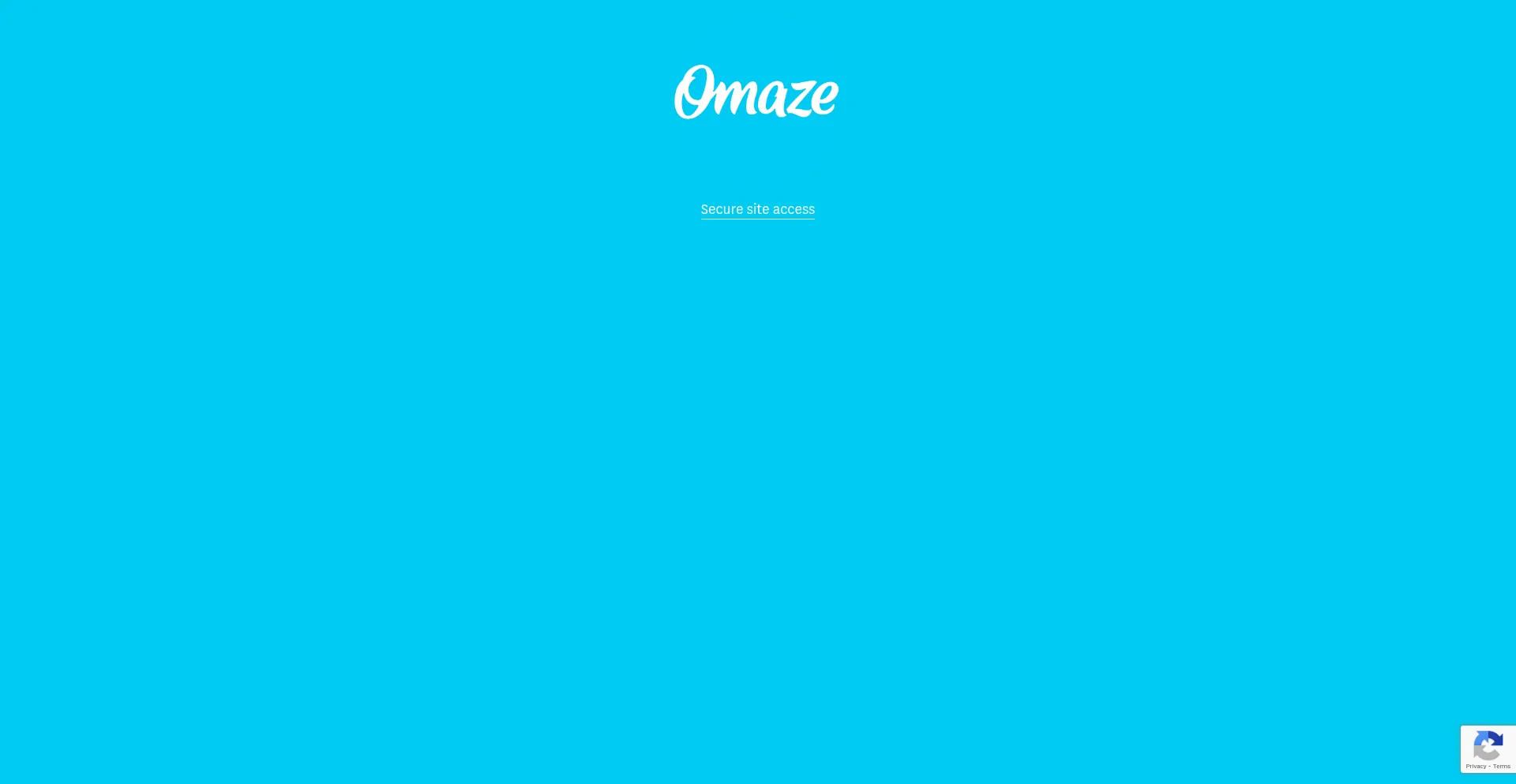 Website screenshot of Omaze.de