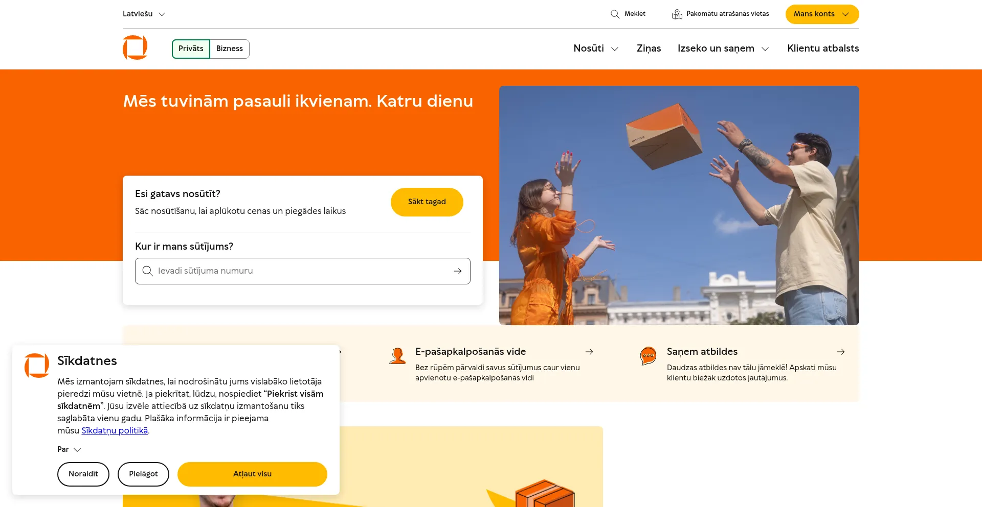 Omniva.lv-informacija.sutijumi.site Screenshot