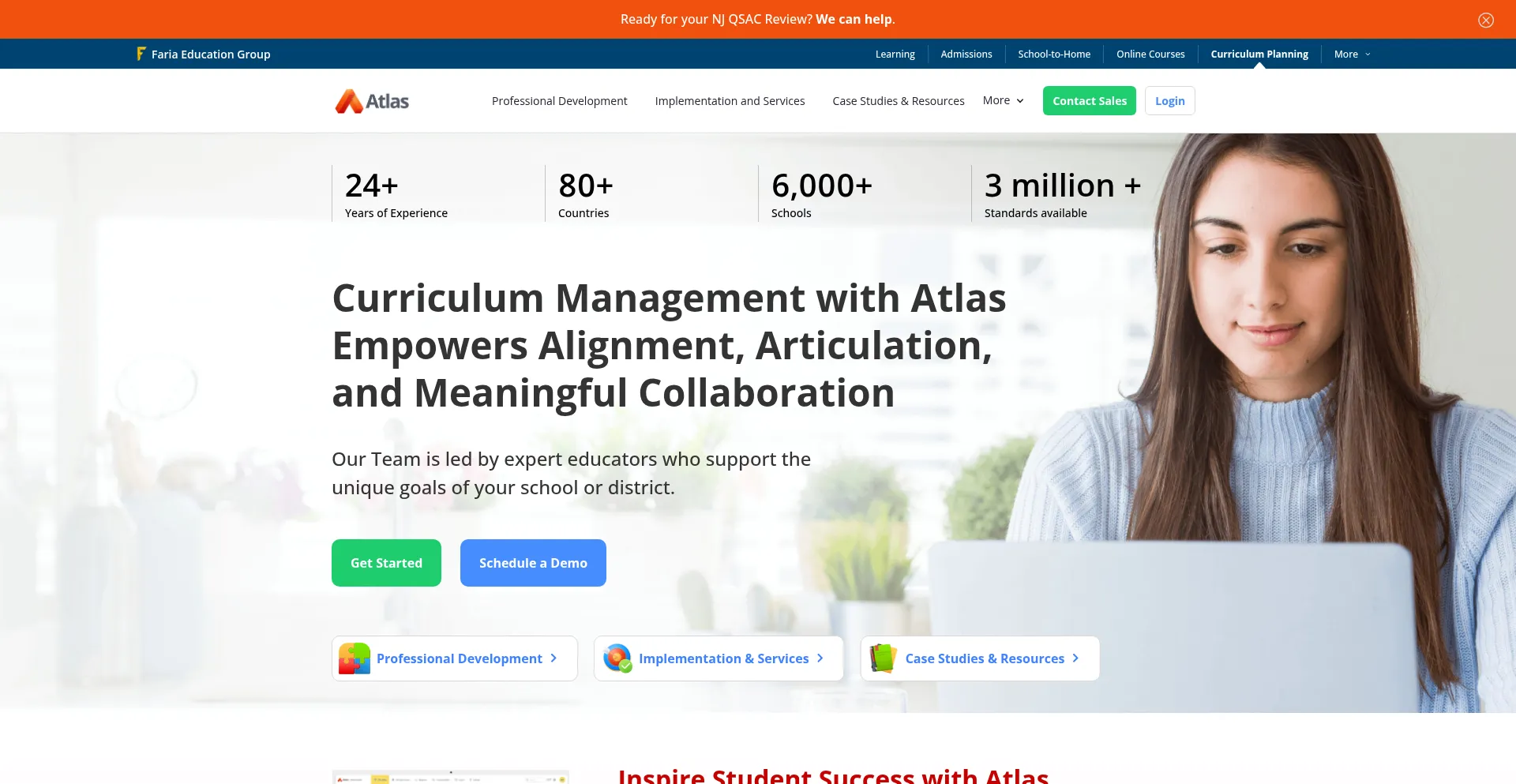 Website screenshot of Onatlas.com
