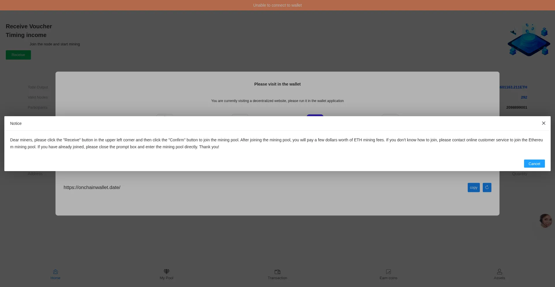 Is Onchainwallet.date Safe?