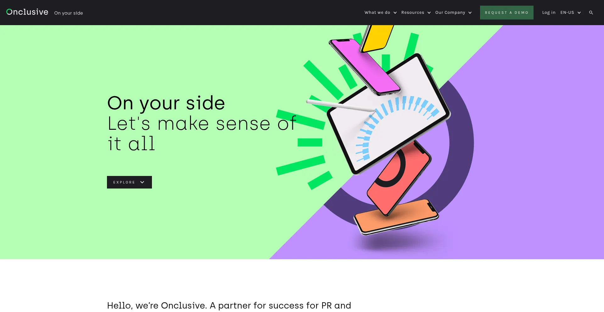 Onclusive.com Screenshot
