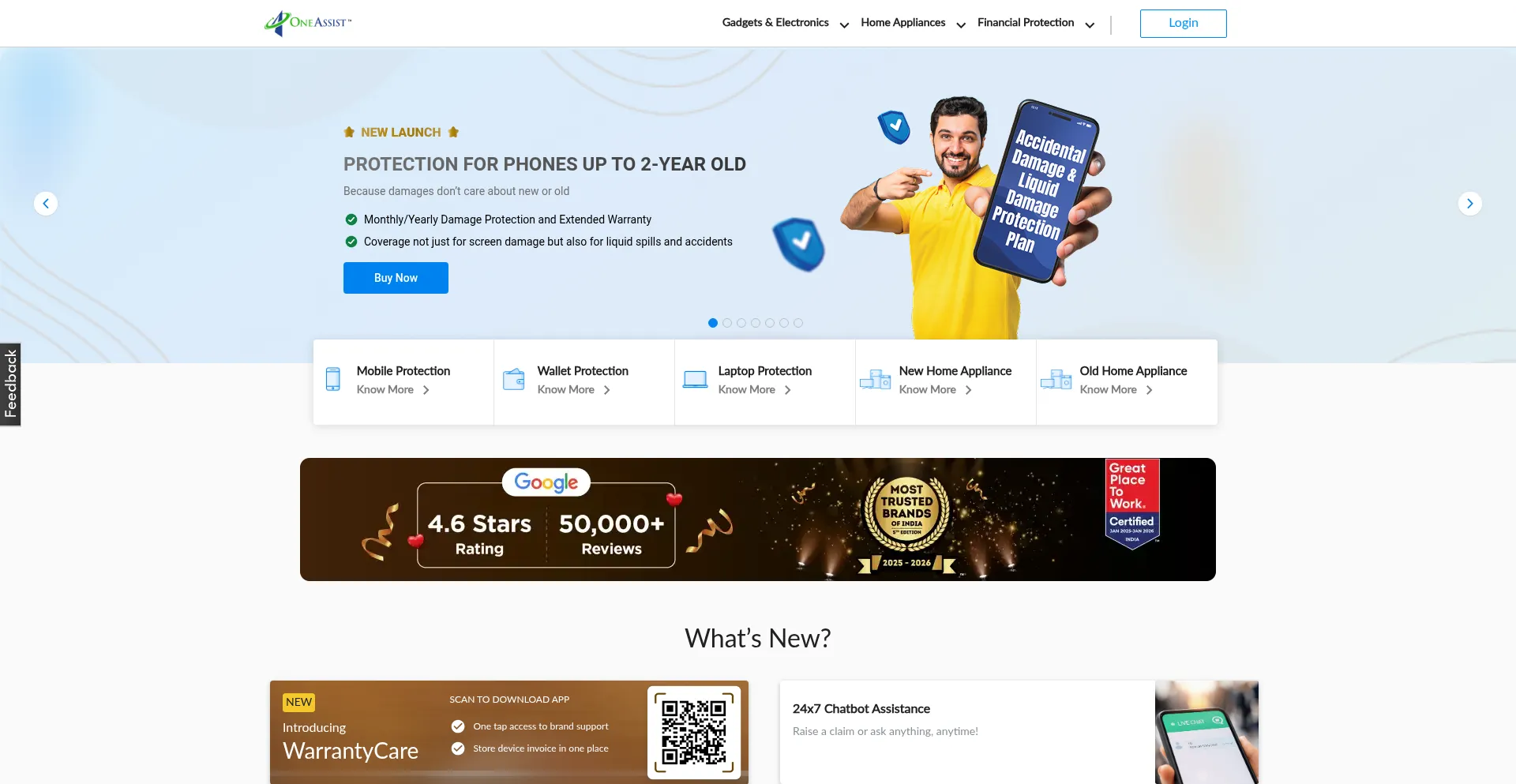 Oneassist.in Screenshot