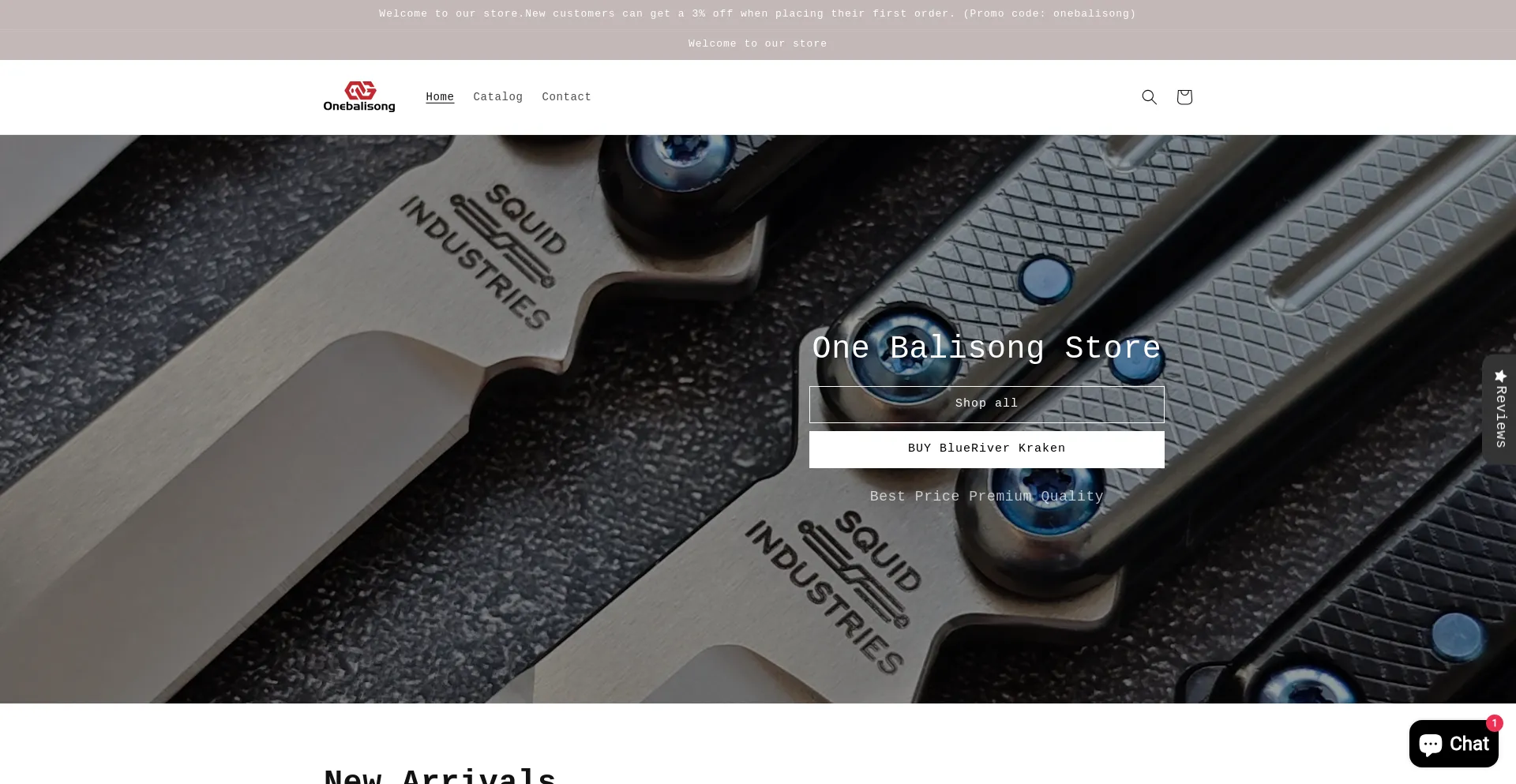Website screenshot of Onebalisong.com