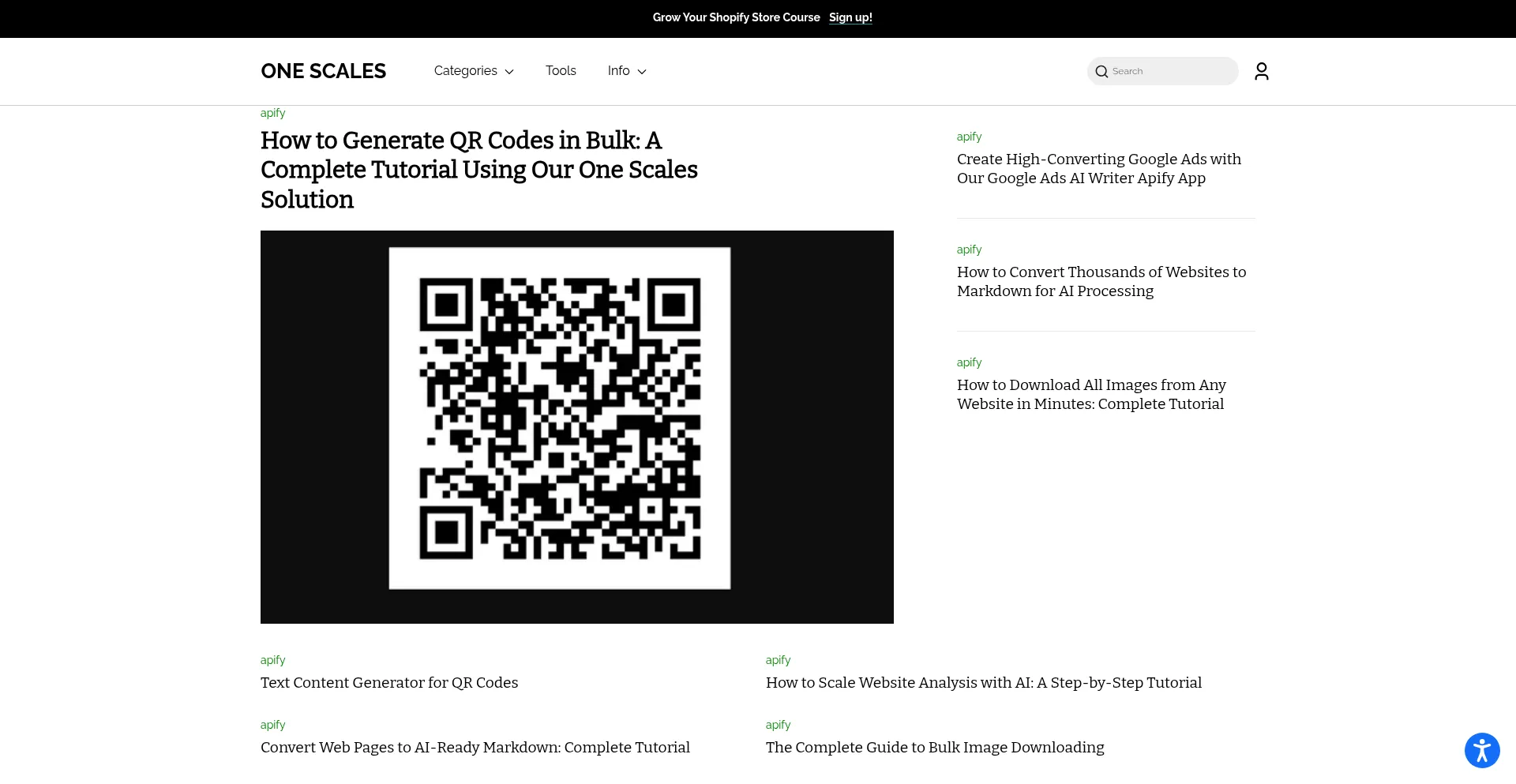 Onescales.com Screenshot