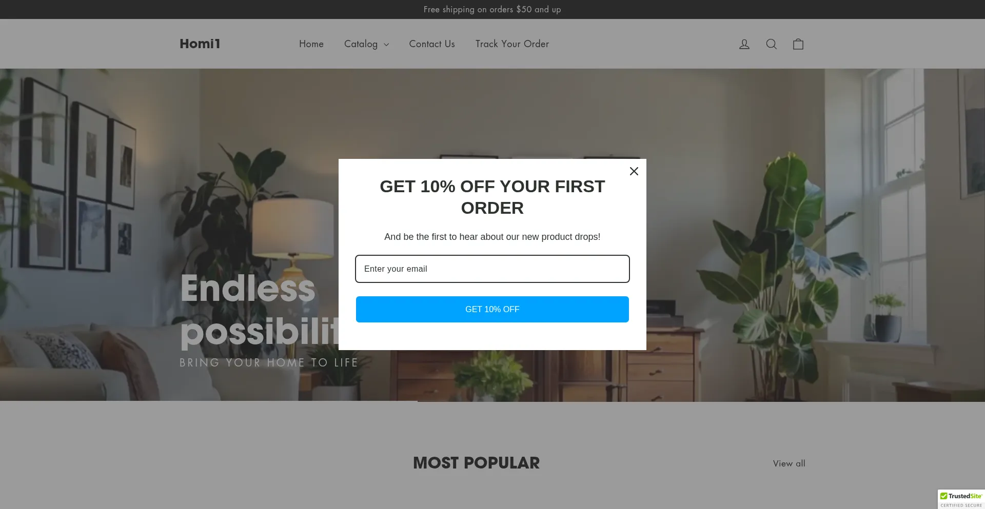Website screenshot of Oneshopxclusive.com