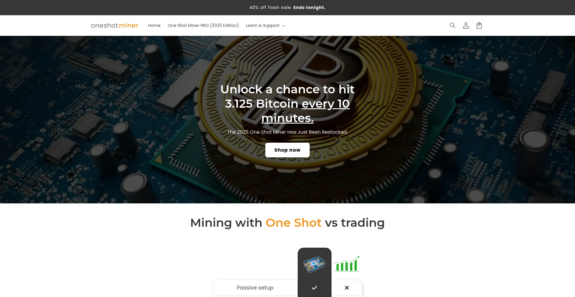Oneshotminer.com Screenshot