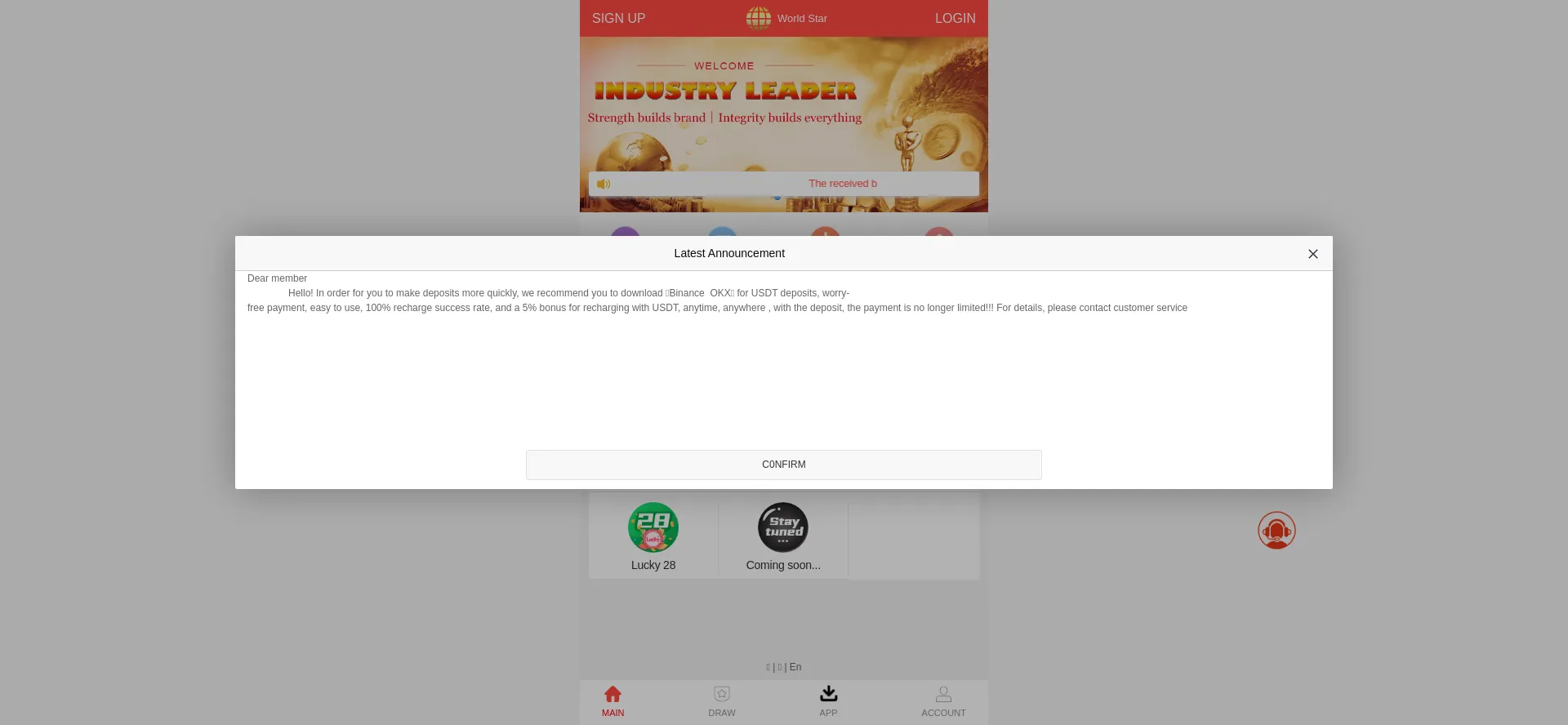 Website screenshot of Oneworldstar.com