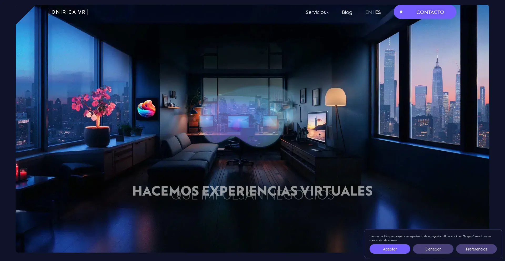 Oniricavr.com Screenshot