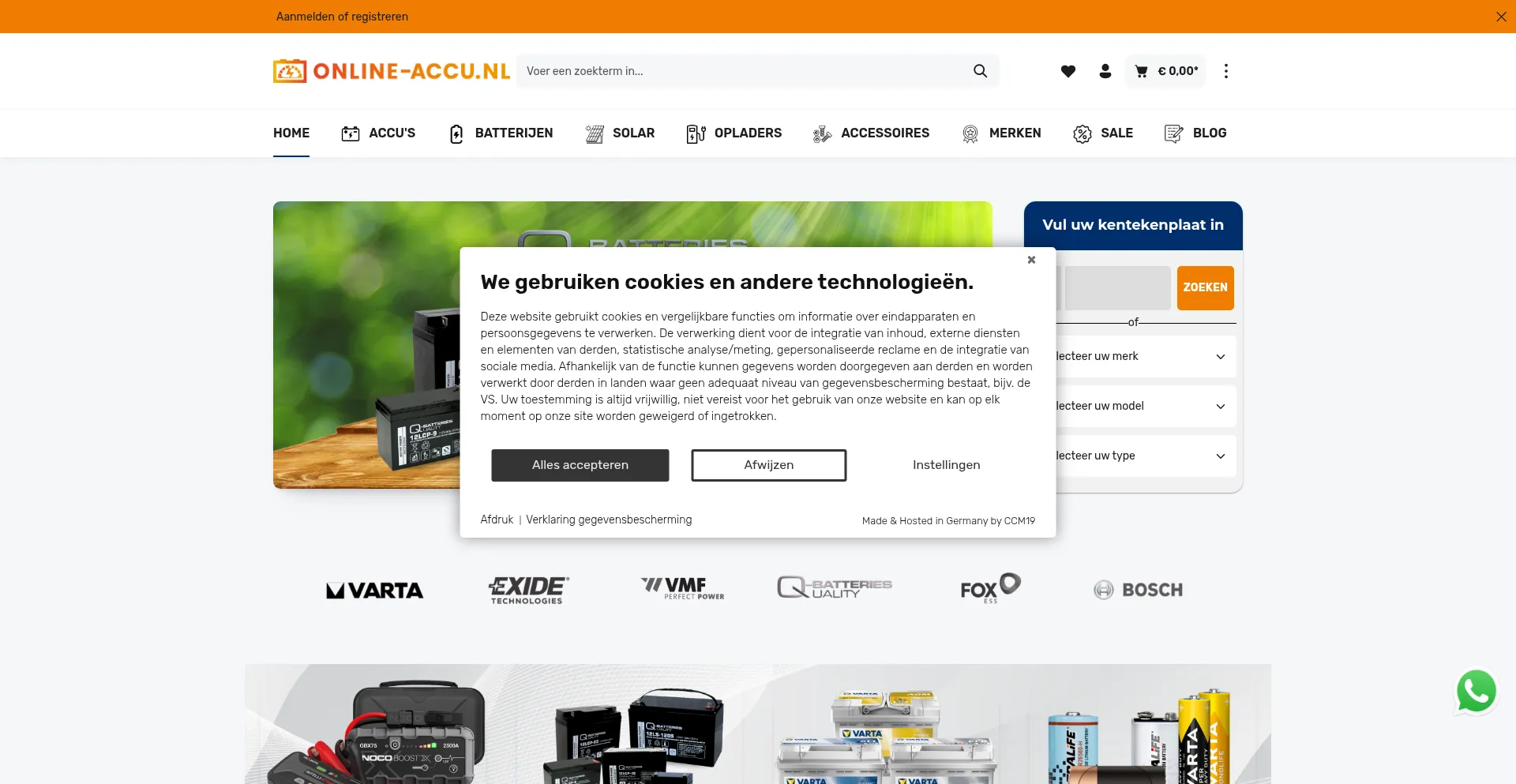 Online-accu.nl Screenshot