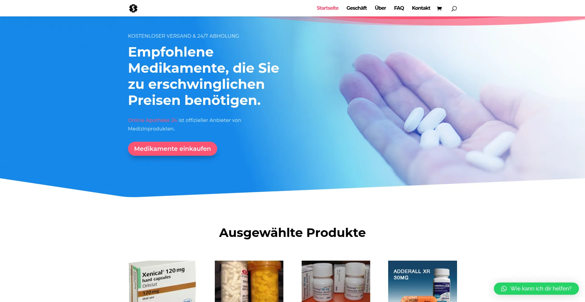 Website screenshot of Online-apotheke-24.net