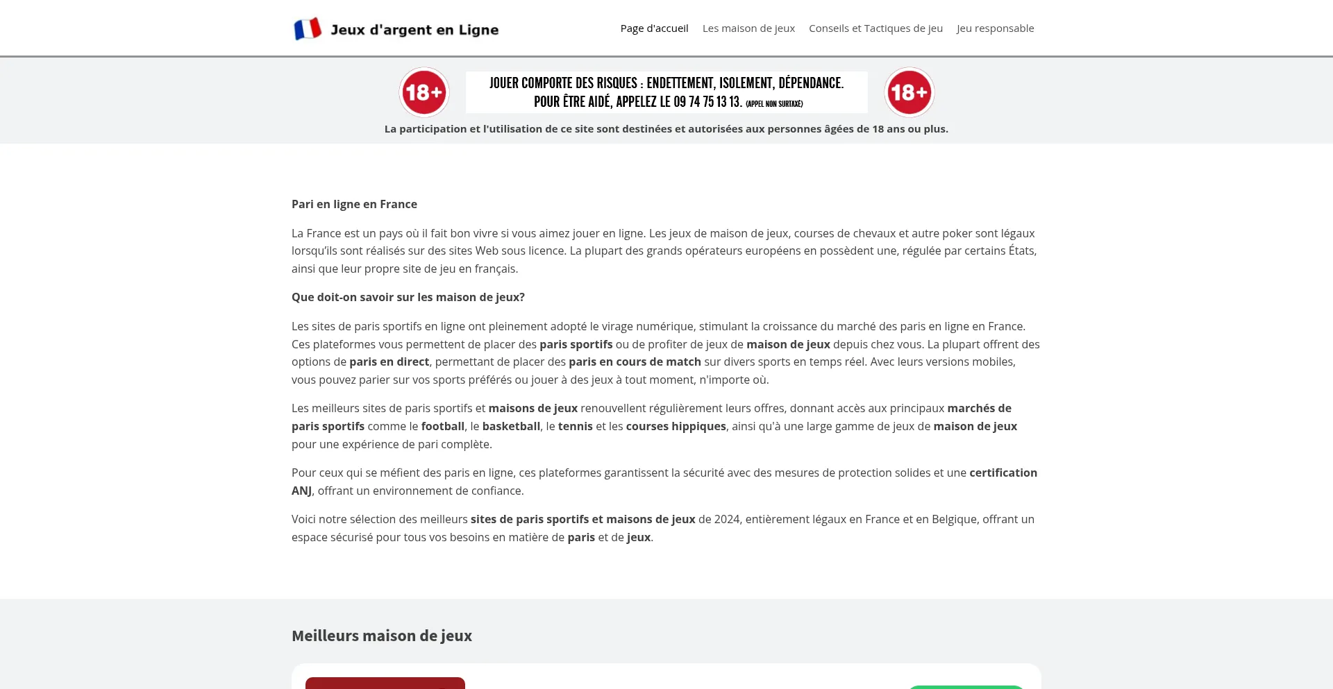 Website screenshot of Online-francais.top