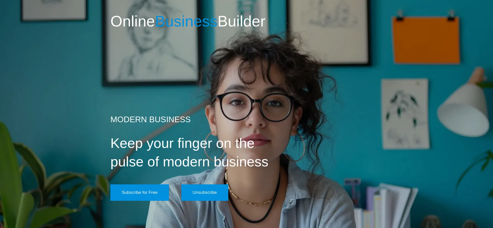Website screenshot of Onlinebusinessbuilder.co.uk