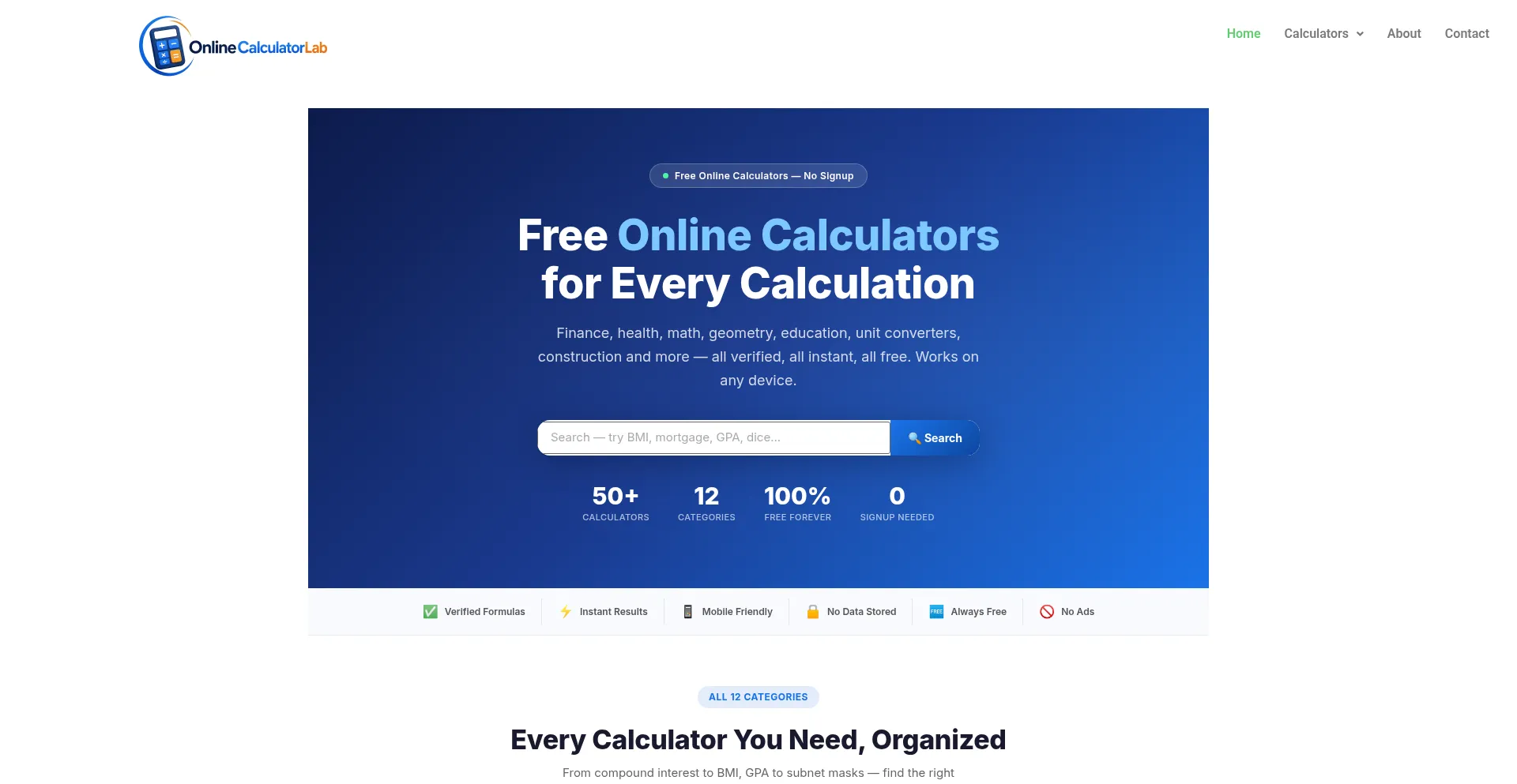 Onlinecalculatorlab.com