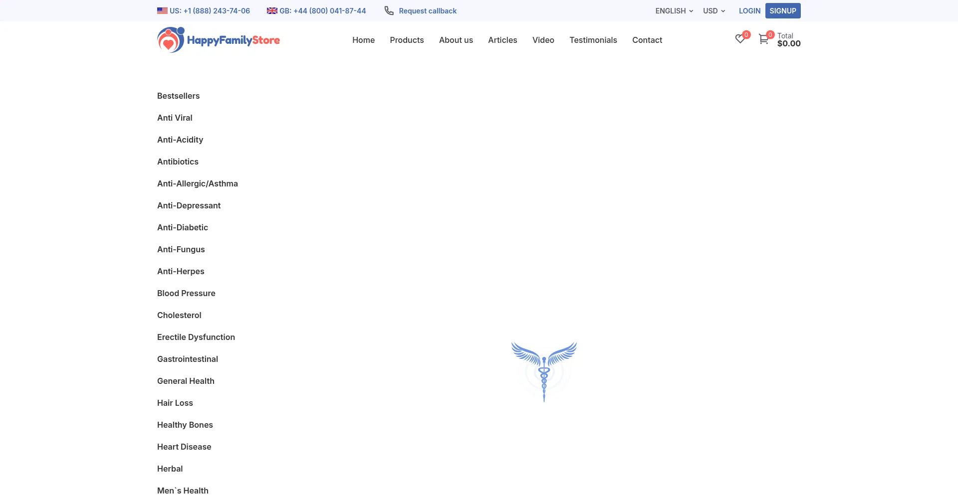 Website screenshot of Onlinehealthworldtrust.com