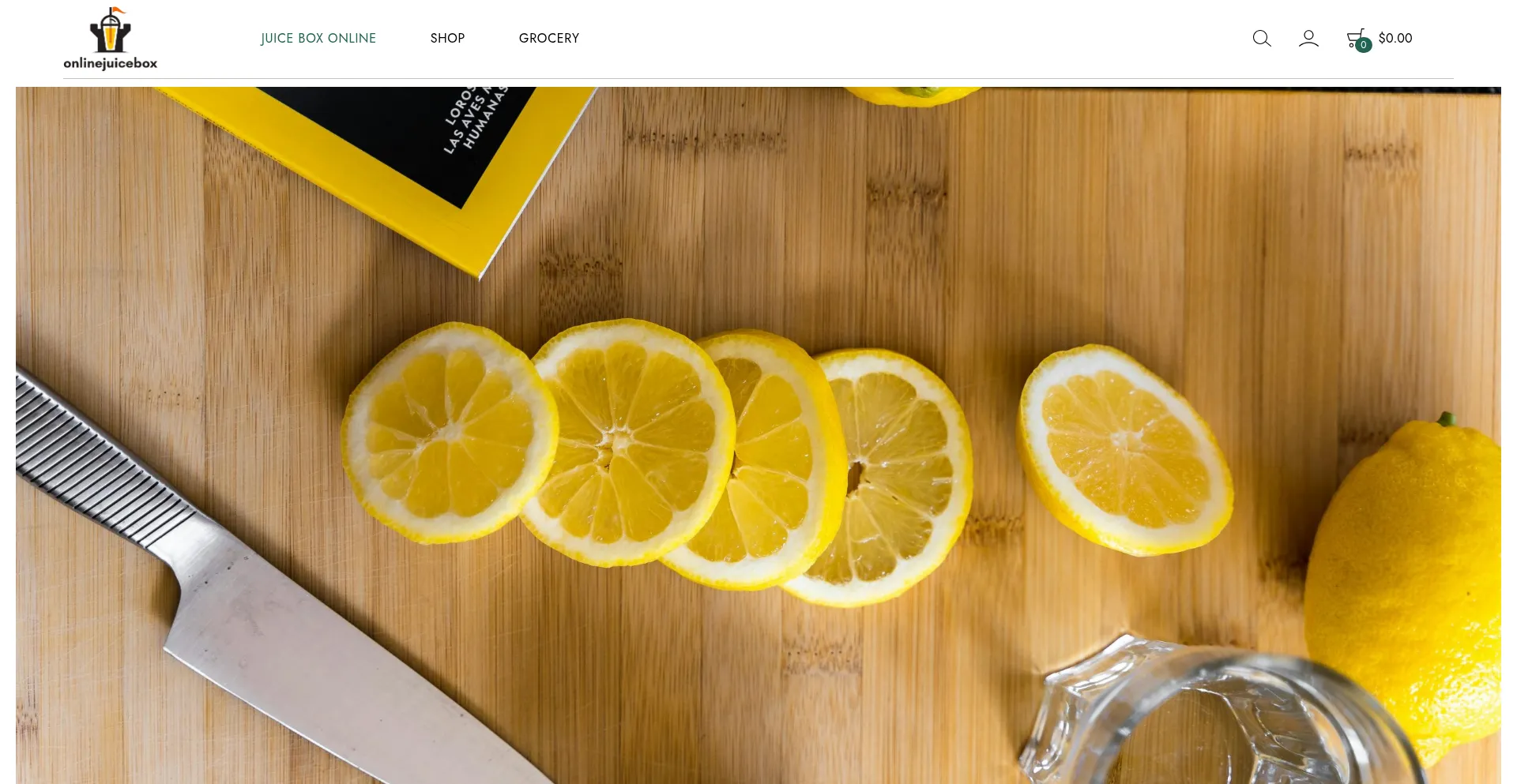 Website screenshot of Onlinejuicebox.com
