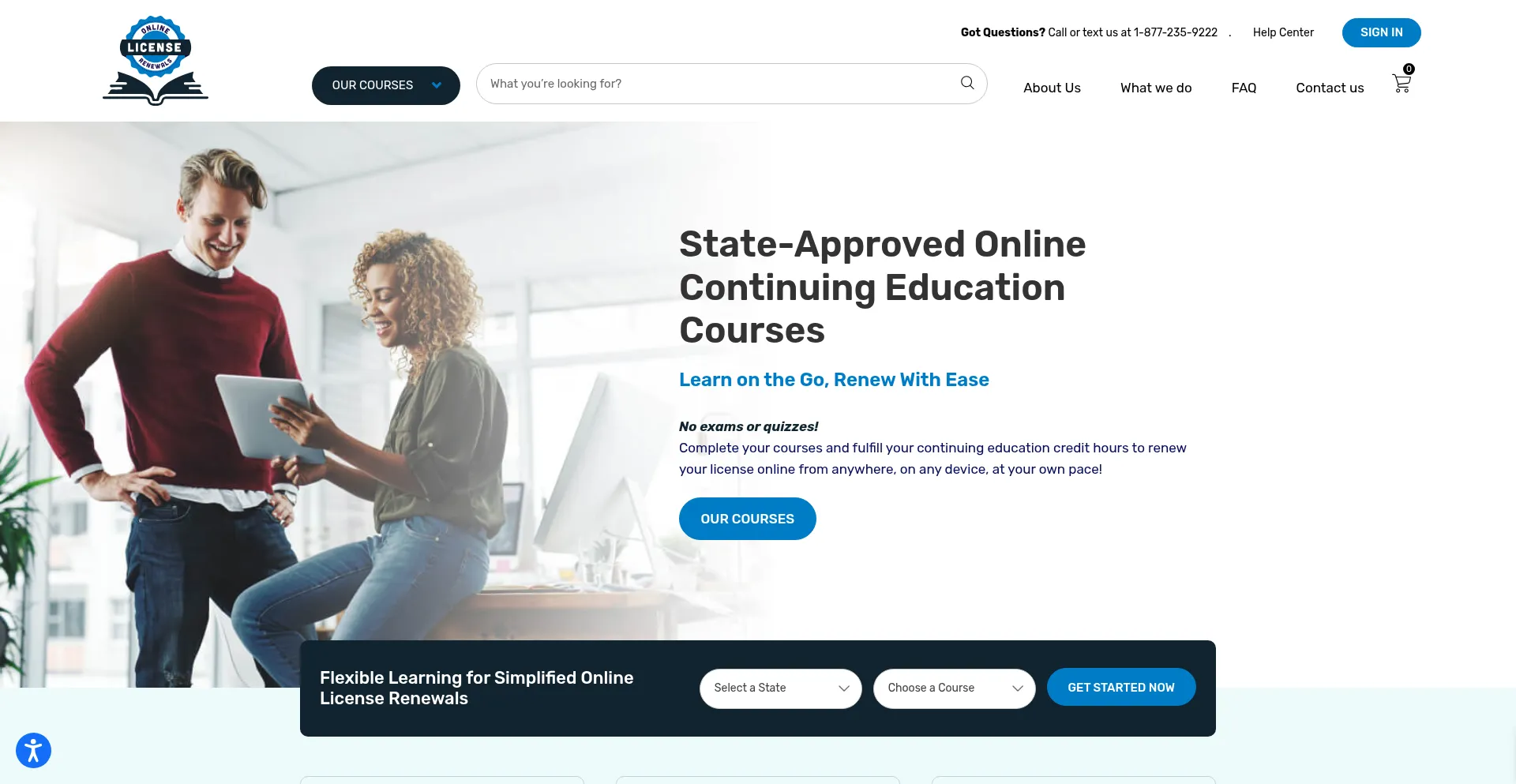 Onlinelicenserenewals.com Screenshot
