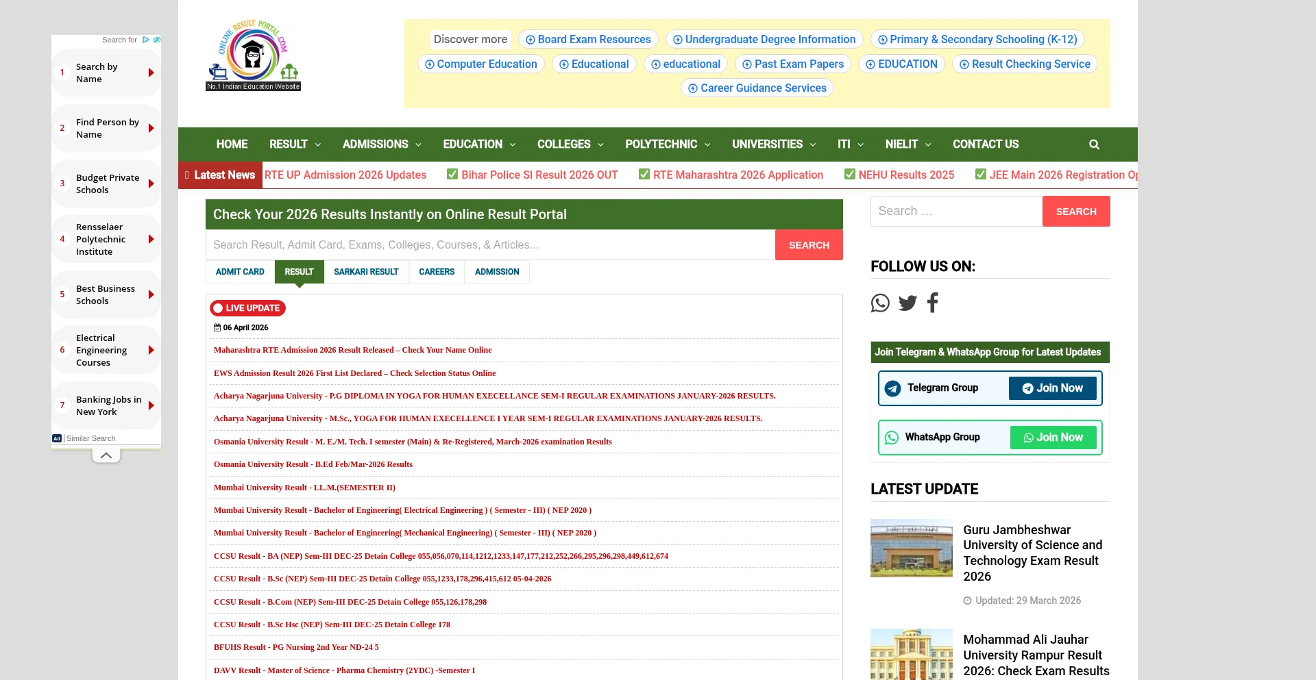 Onlineresultportal.com
