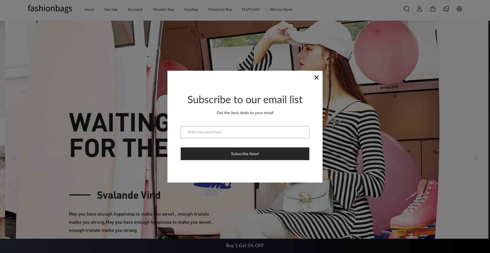 Website screenshot of Onlineshop-rack.com