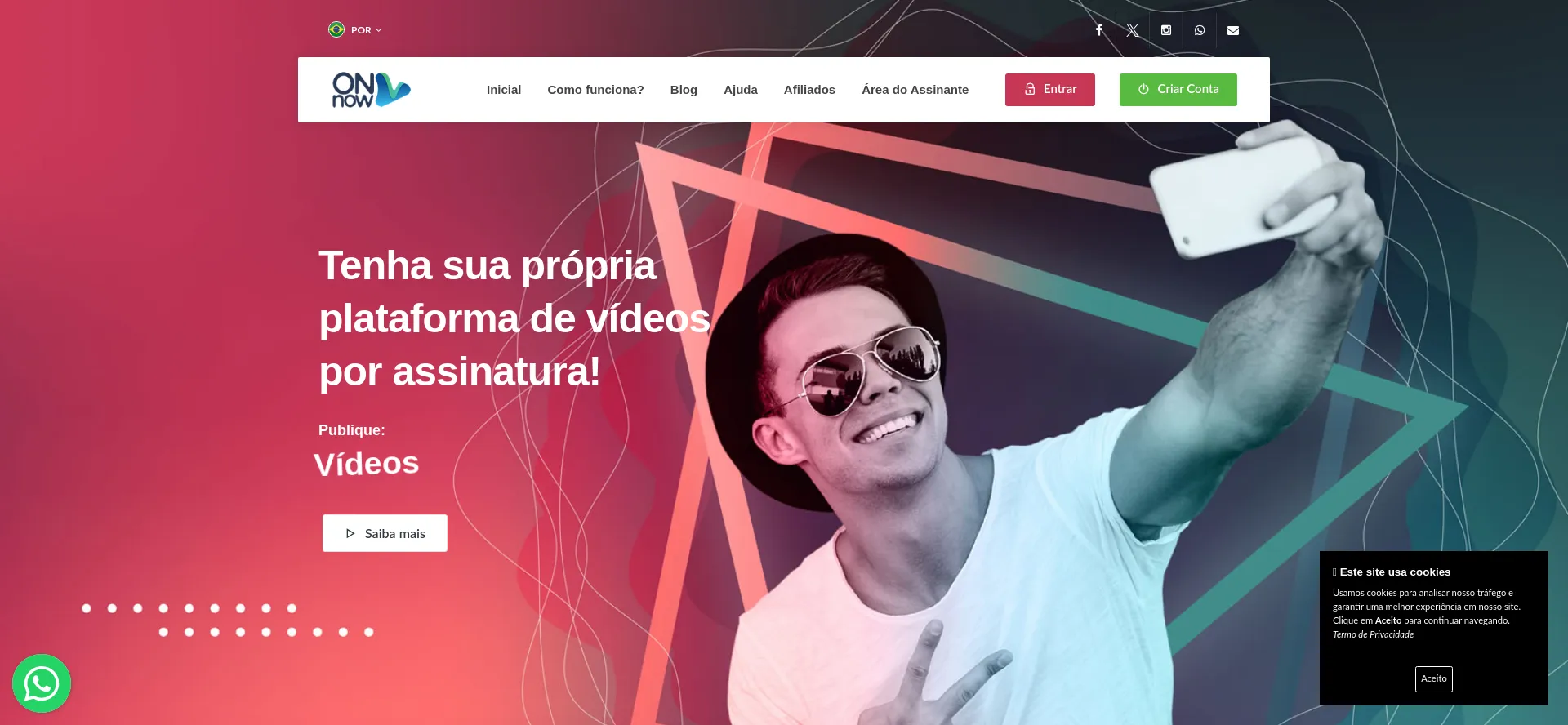 Website screenshot of Onnowplay.com