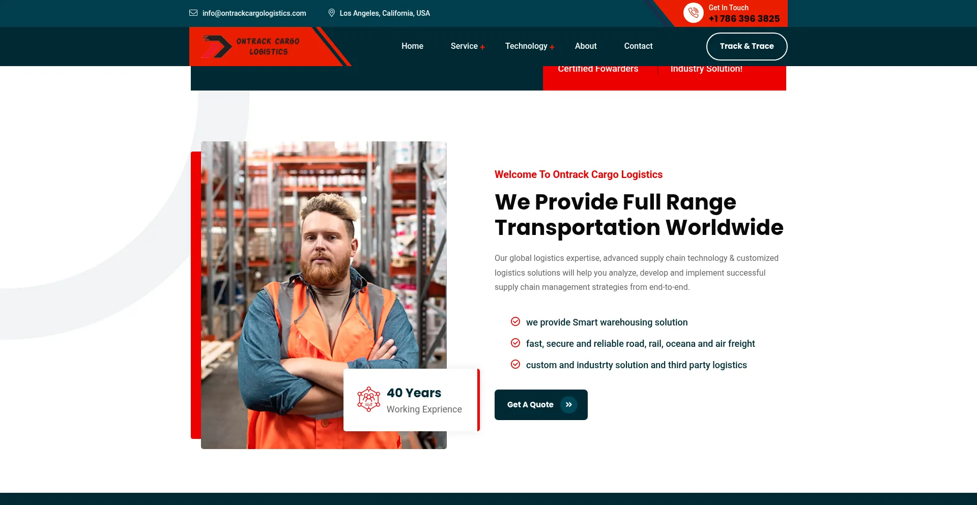 Ontrackcargologistics.com