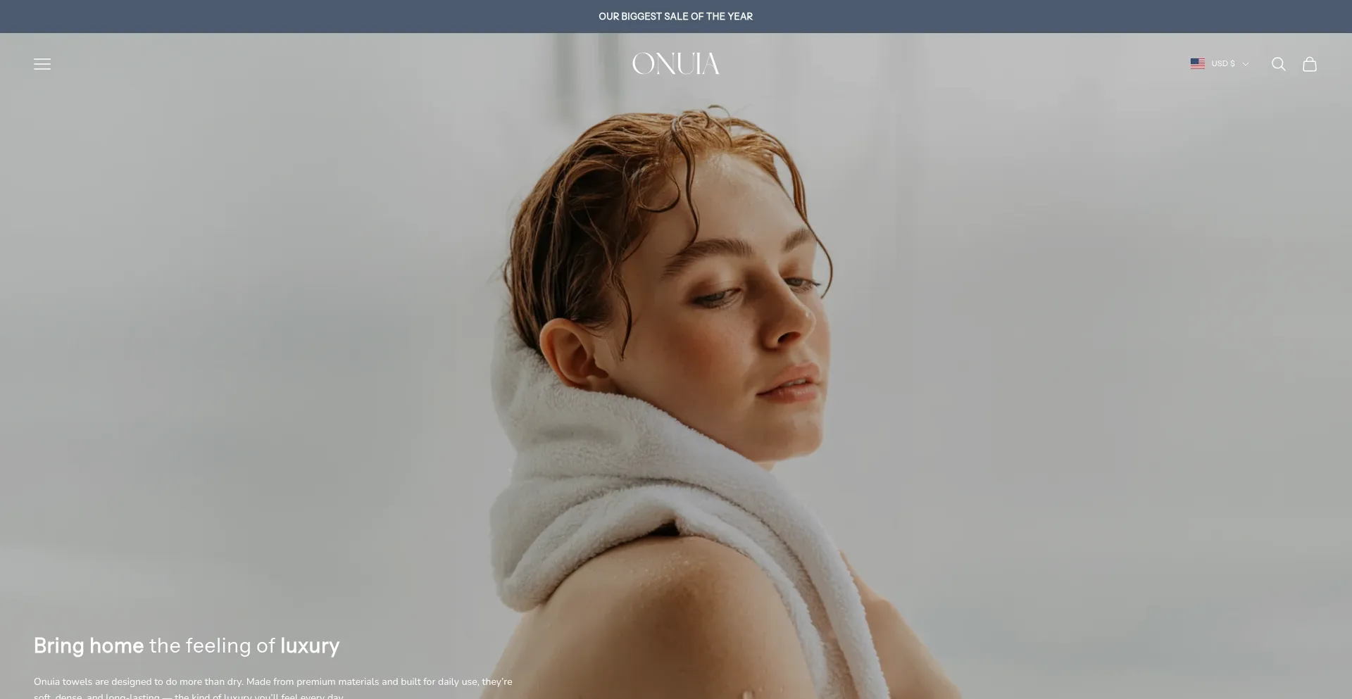 Website screenshot of Onuia.com