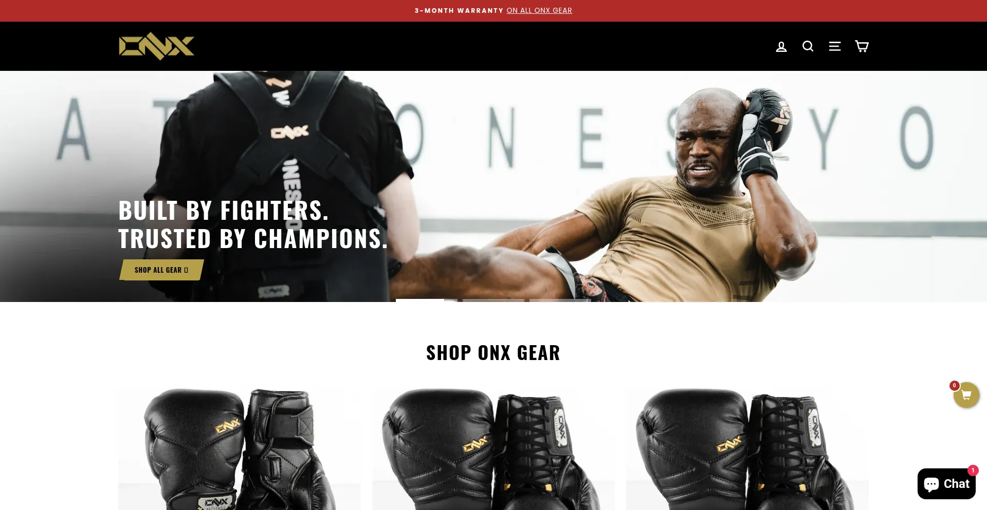 Website screenshot of Onxsports.com