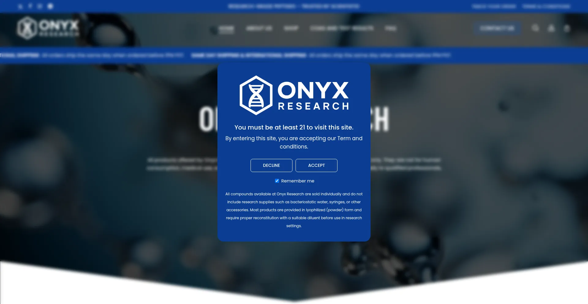 Is Onyxresearch.shop Safe?